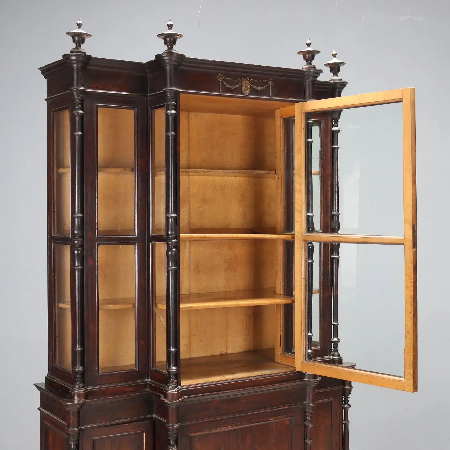 Rosewood and Bois de Rose Bookcase - 19th Century