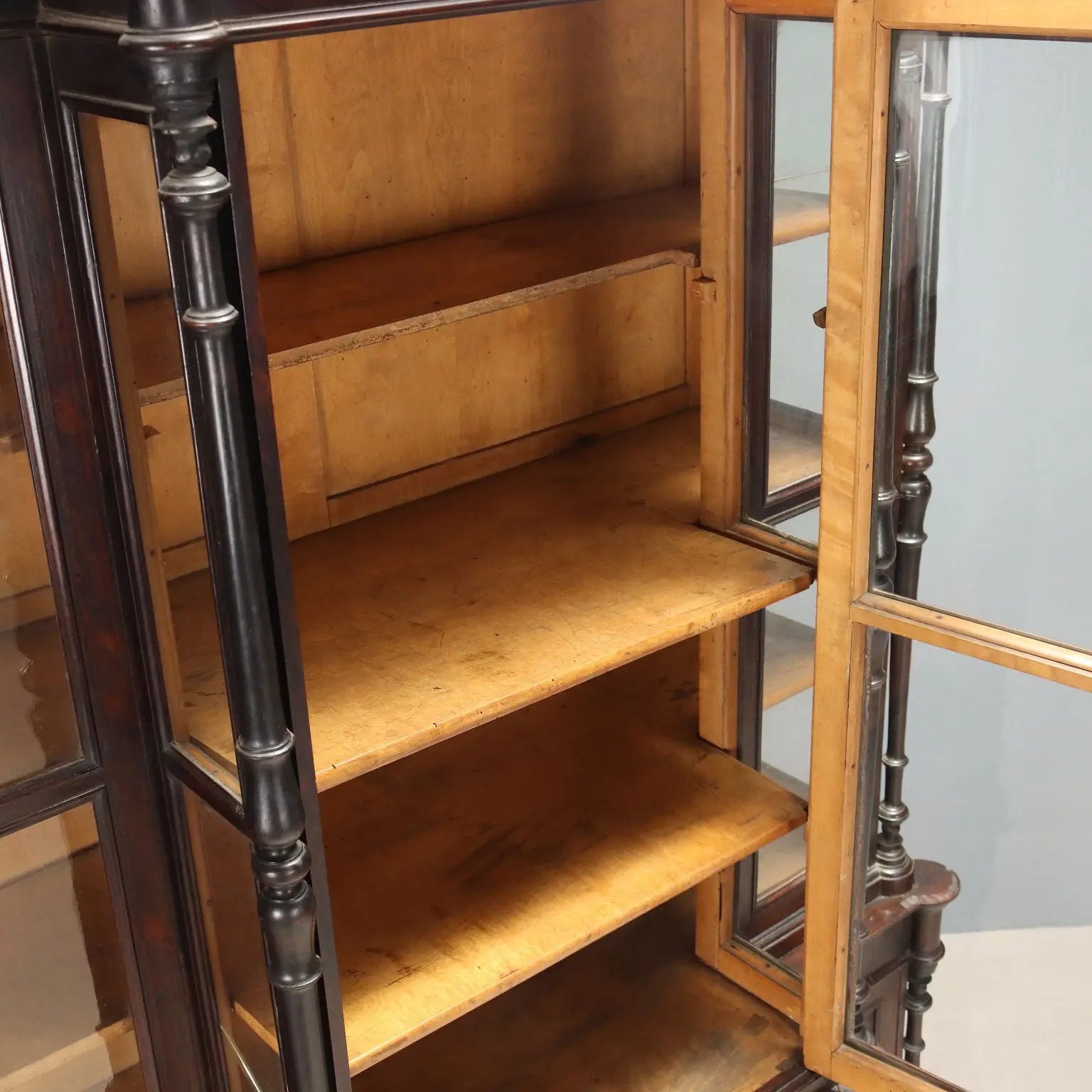 Rosewood and Bois de Rose Bookcase - 19th Century