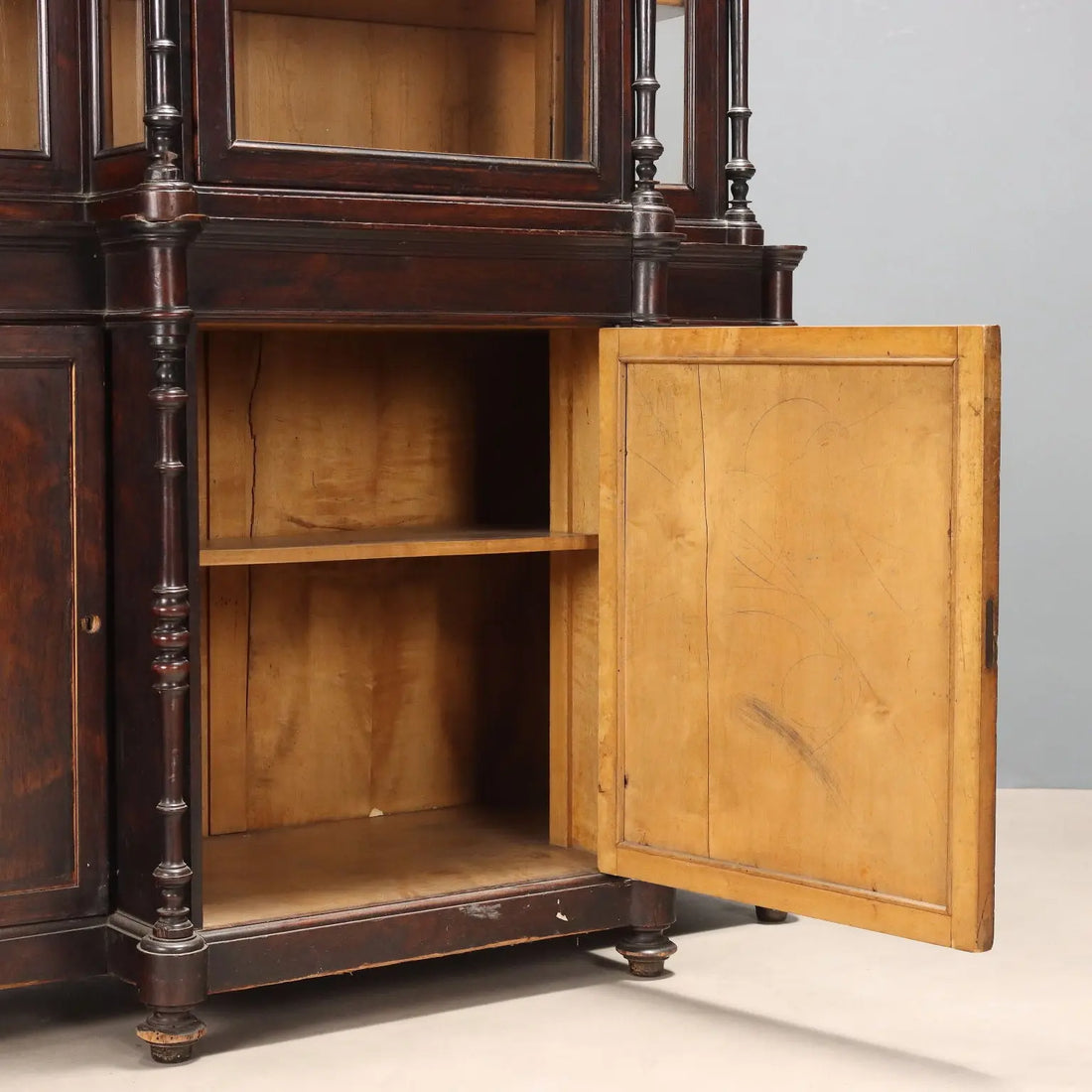 Rosewood and Bois de Rose Bookcase - 19th Century