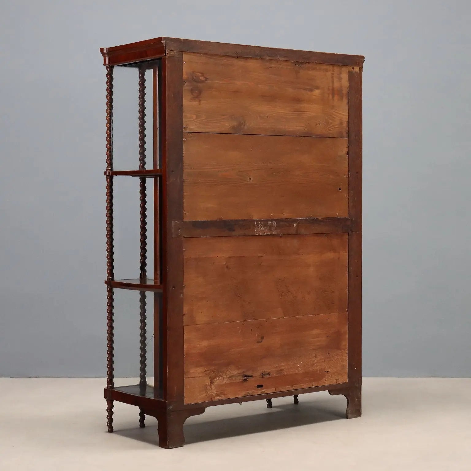 Louis Philippe Mahogany Display Cabinet - Italy 19th Century