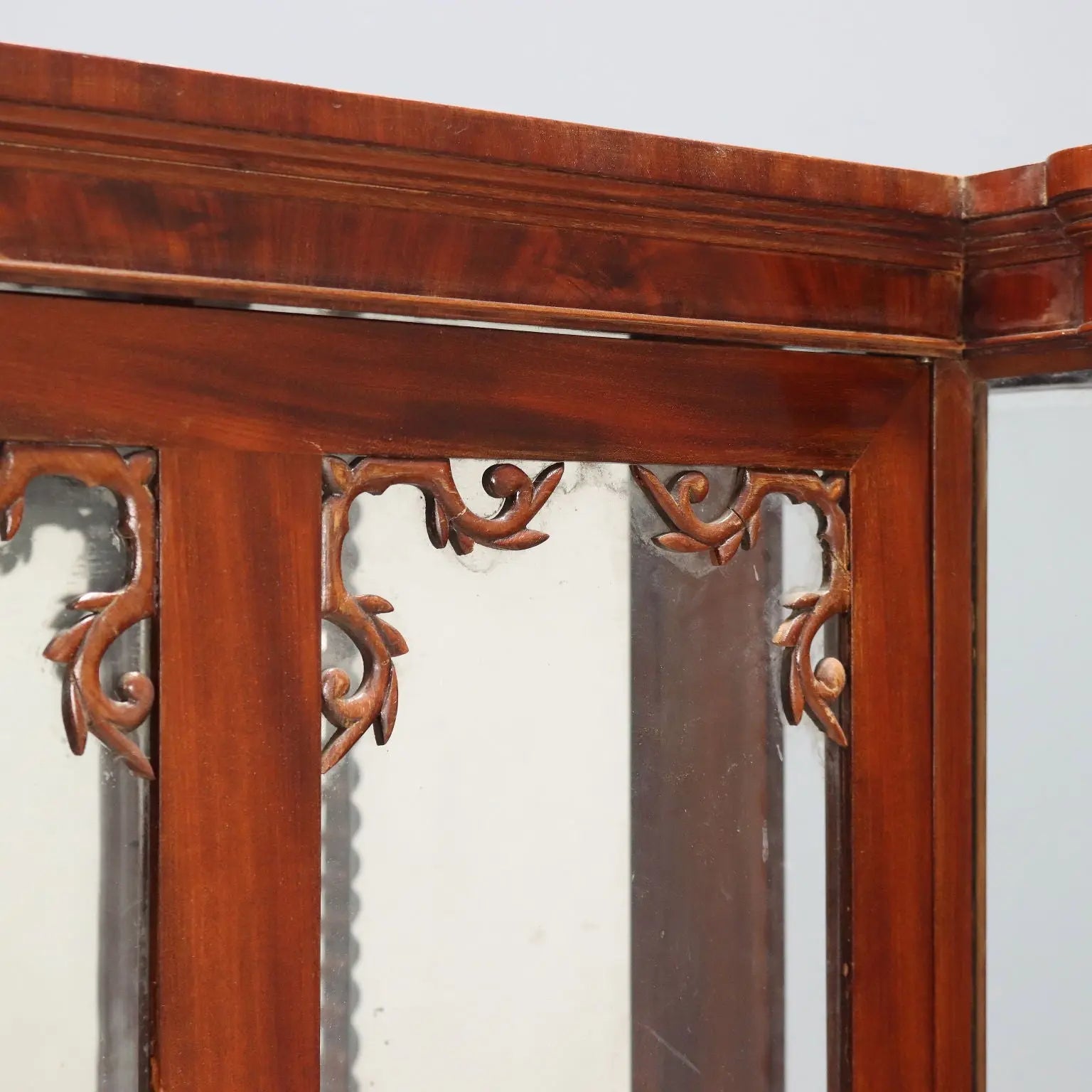 Louis Philippe Mahogany Display Cabinet - Italy 19th Century