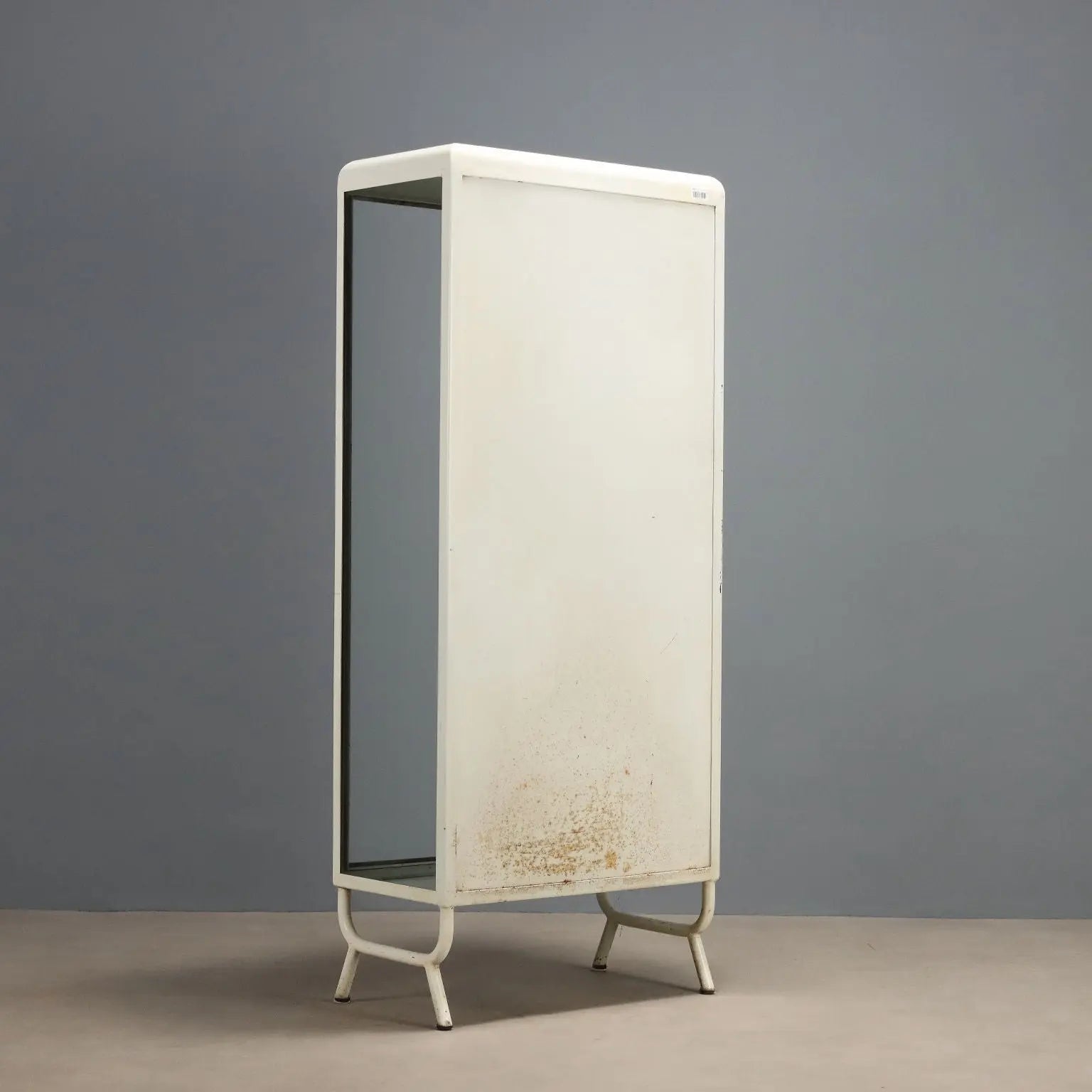 Antique Showcase Enamelled Iron Glass Italy XX Century - Italy, Early XX Century | Antiques | Bookcases & Showcases