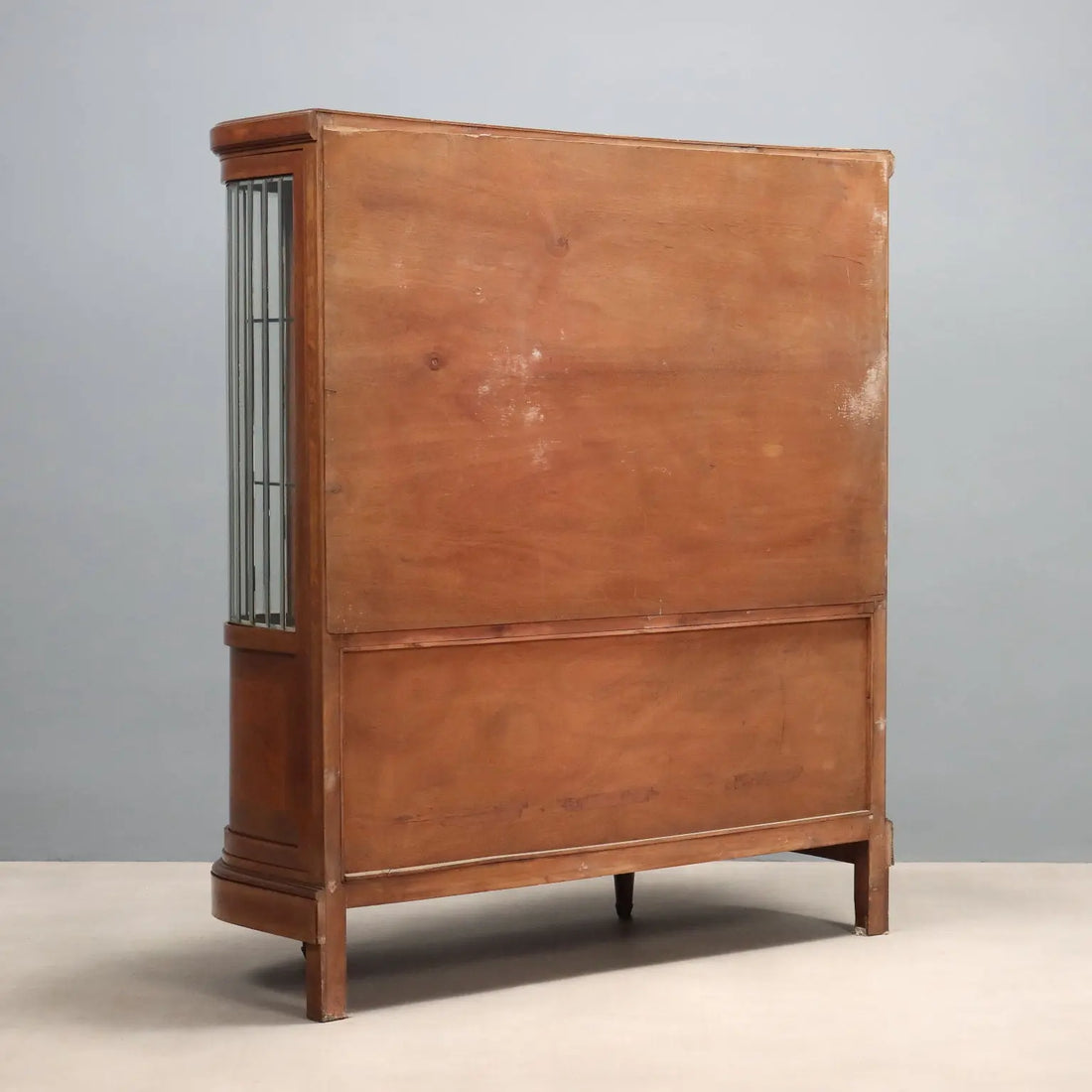 Antique Display Cabinet Mahogany Veneer Italy XX Century