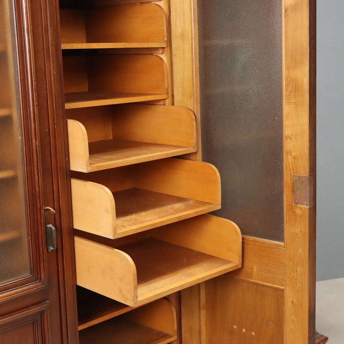 Antique Bookcase Neo-Renaissance Style Walnut Italy XX Century