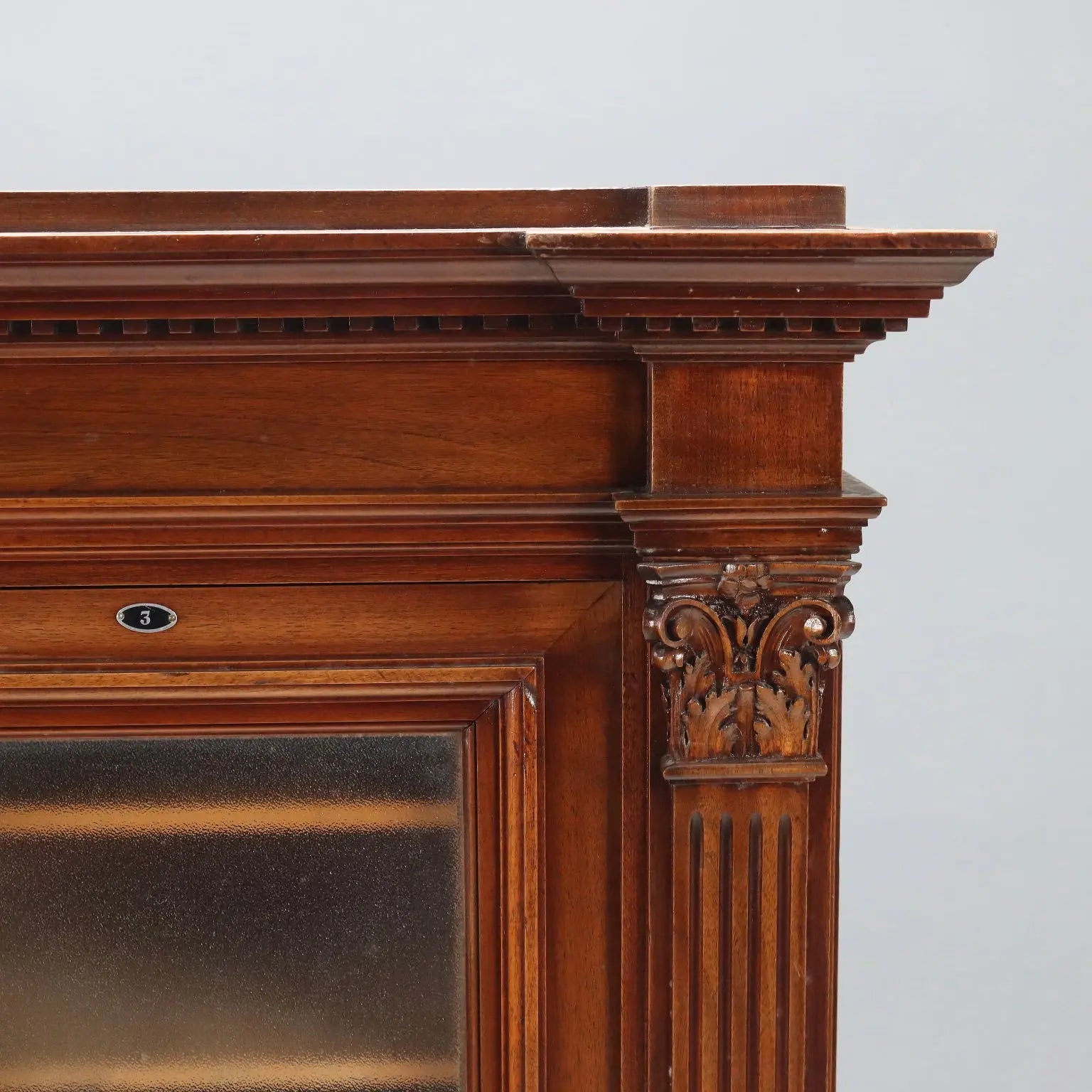 Antique Bookcase Neo-Renaissance Style Walnut Italy XX Century