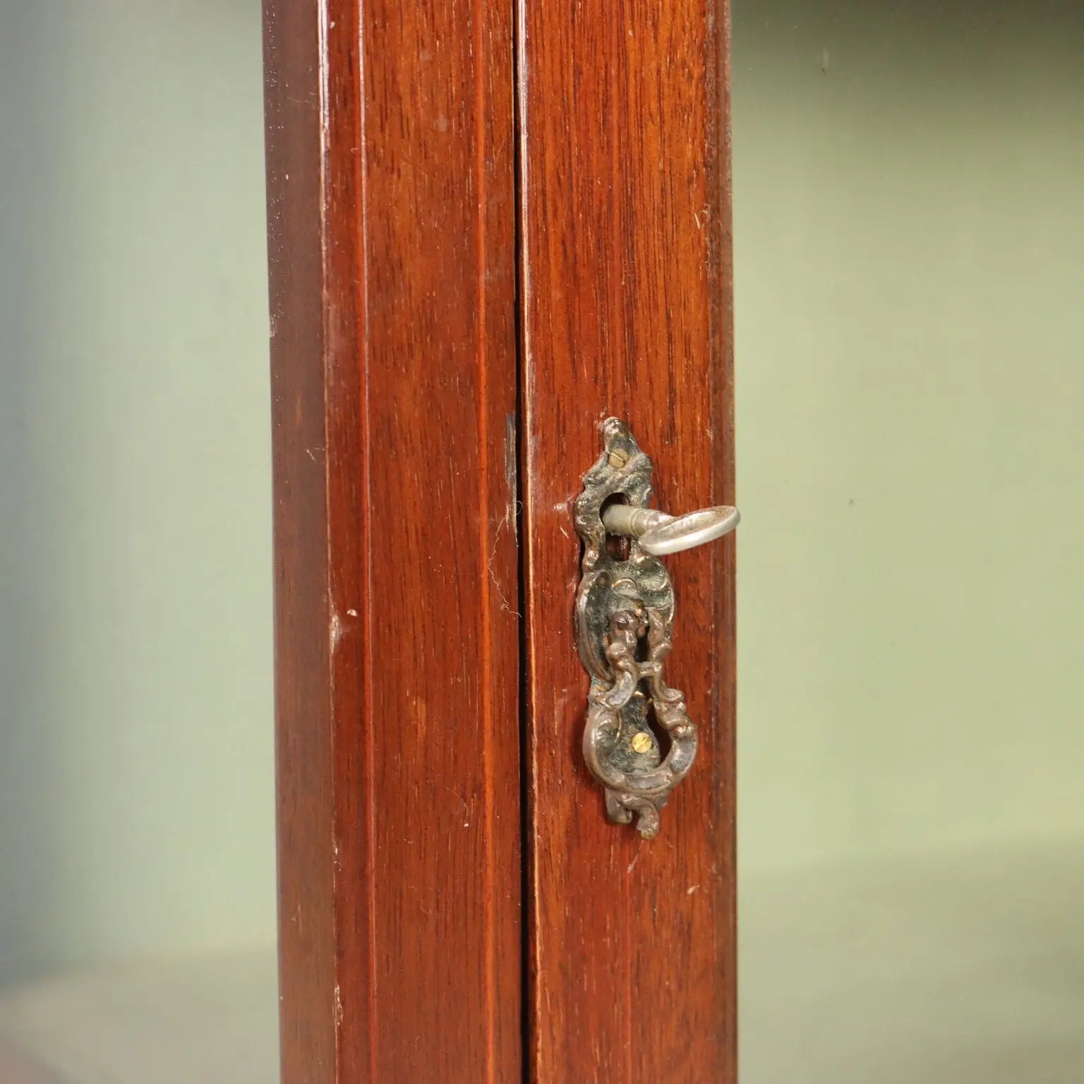 Antique Display Cabinet Art Nouveau Maple Italy XX Century