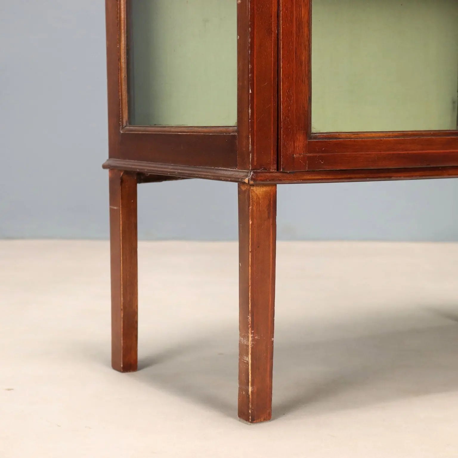 Antique Display Cabinet Art Nouveau Maple Italy XX Century