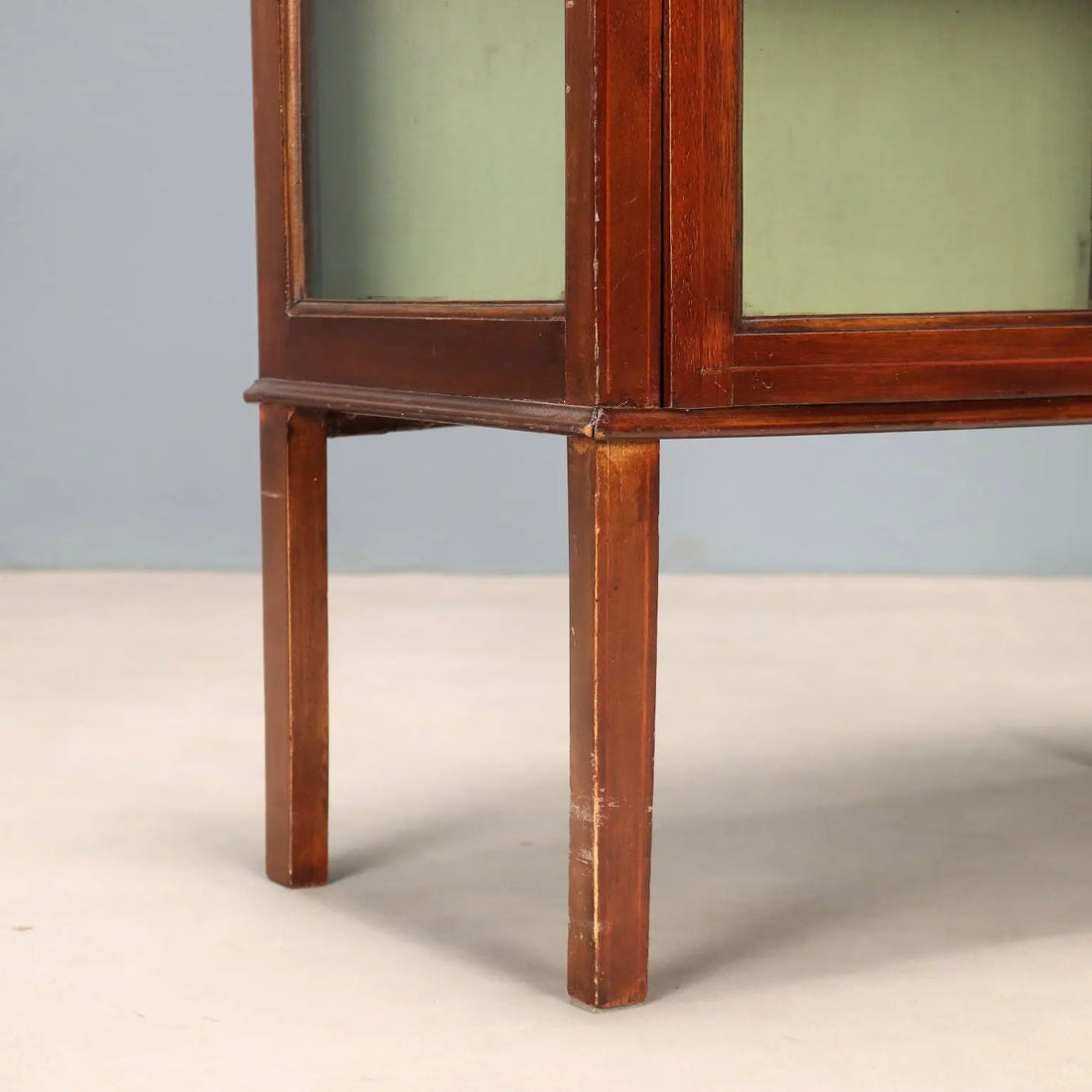 Antique Display Cabinet Art Nouveau Maple Italy XX Century