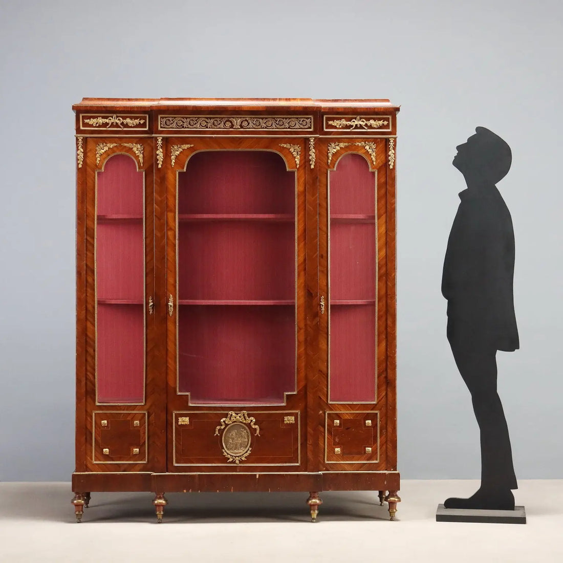 Antique Bookcase Bois de Violette Bronze XIX Century