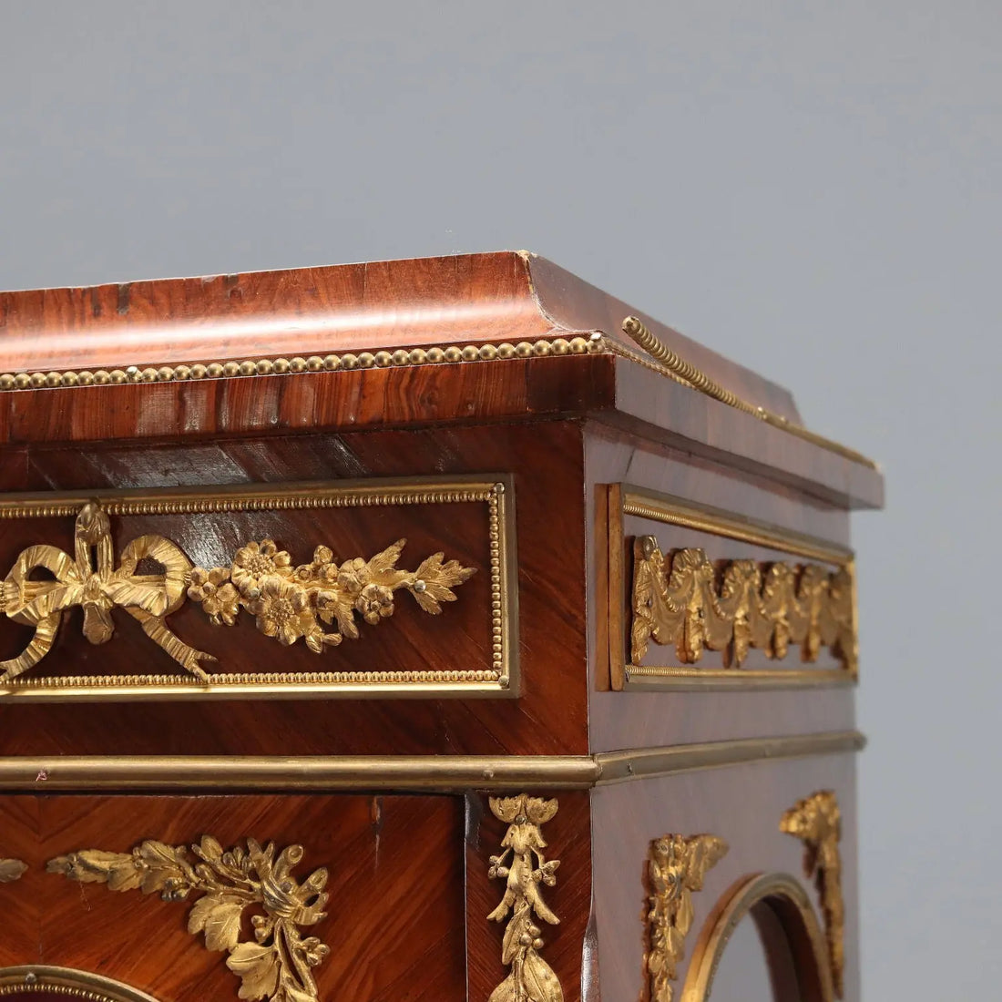 Antique Bookcase Bois de Violette Bronze XIX Century