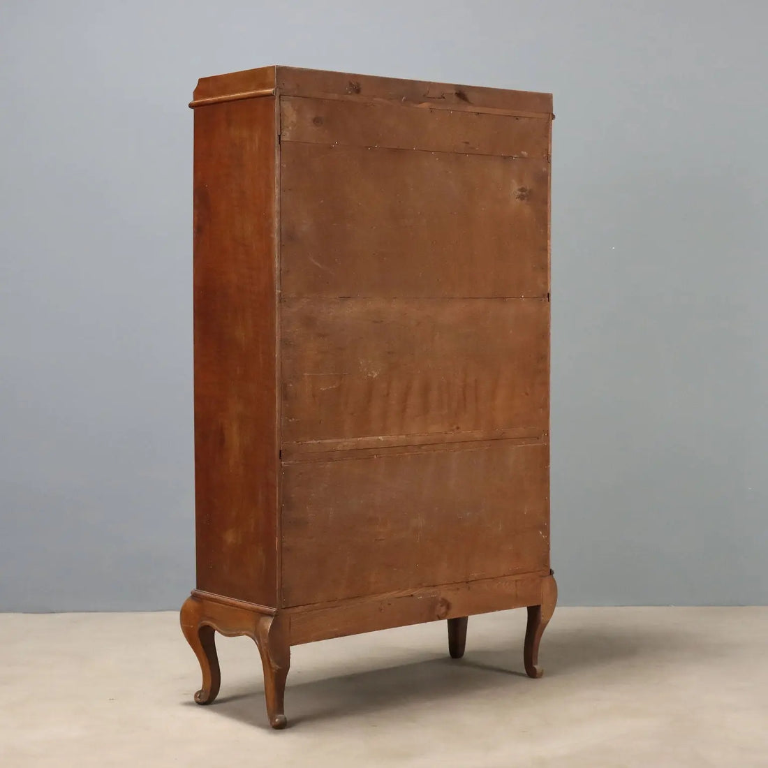 Open Walnut Bookcase - Italy 20th Century