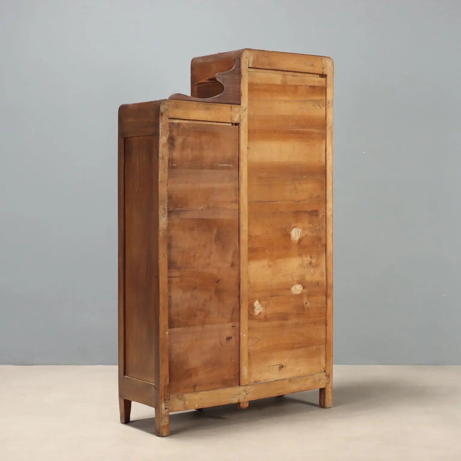 Mahogany Office Cabinet with Stained Glass