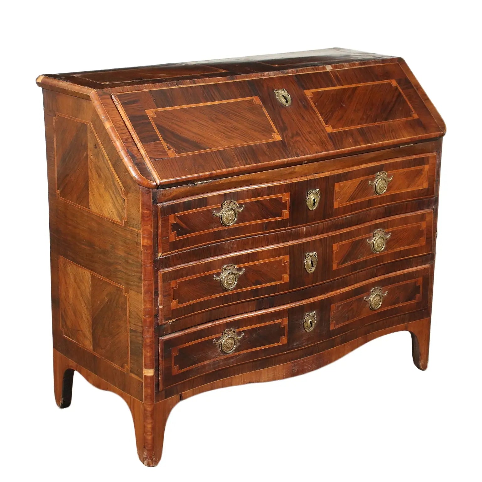 18th Century Piedmontese Desk in Bois de Violette