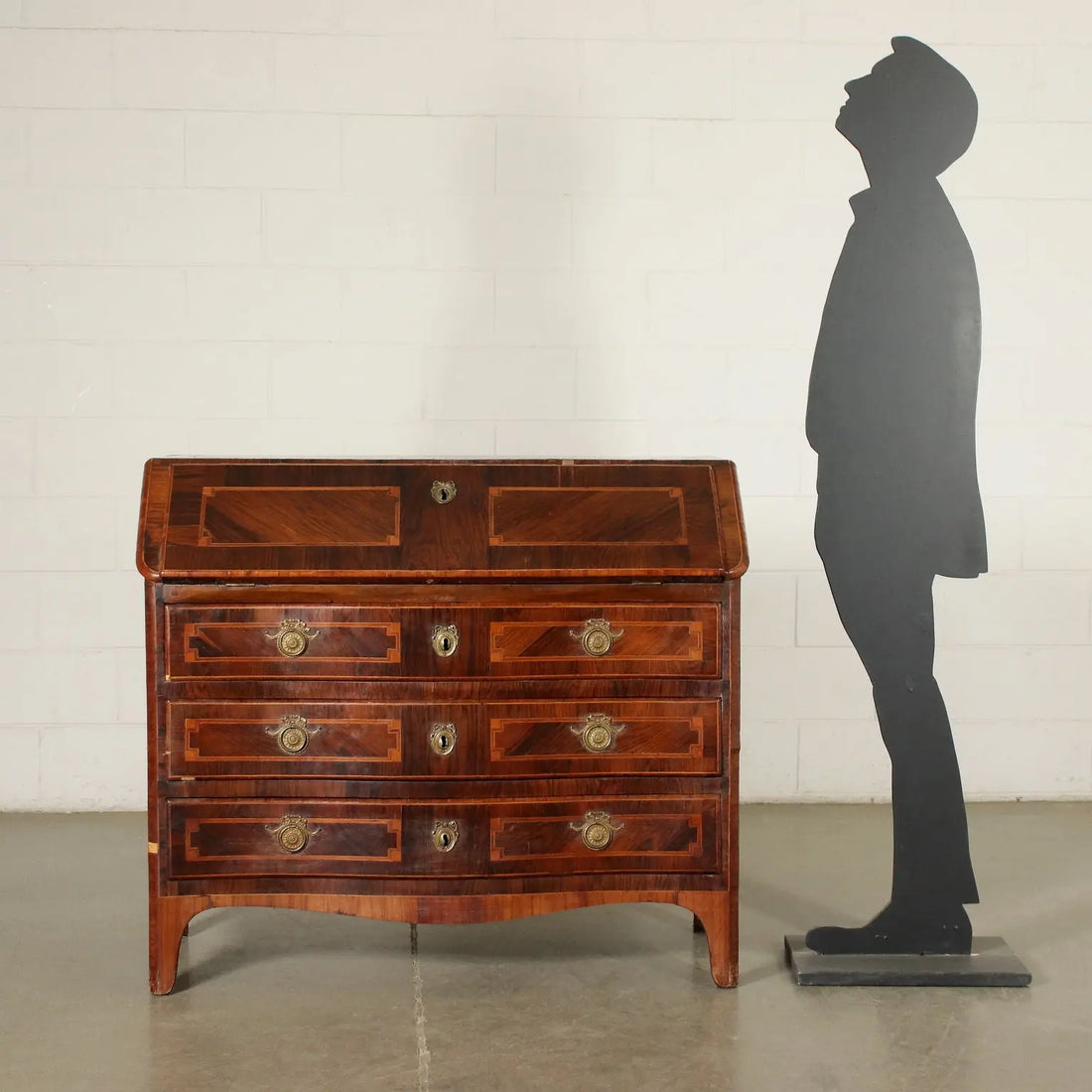 18th Century Piedmontese Desk in Bois de Violette