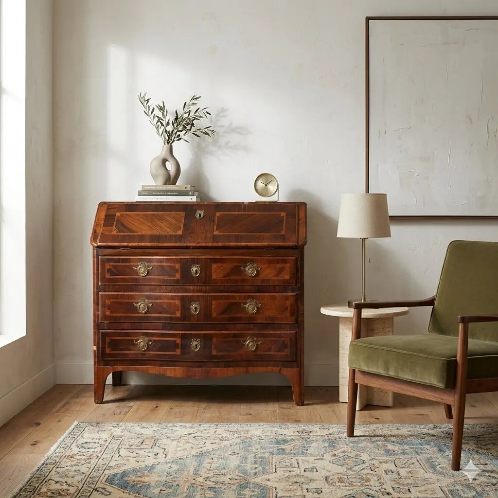 Piedmontese Drop-Leaf Secretaire Italy 18th Century | Antiques | Drop-Leaf Secretaire & Secretaire