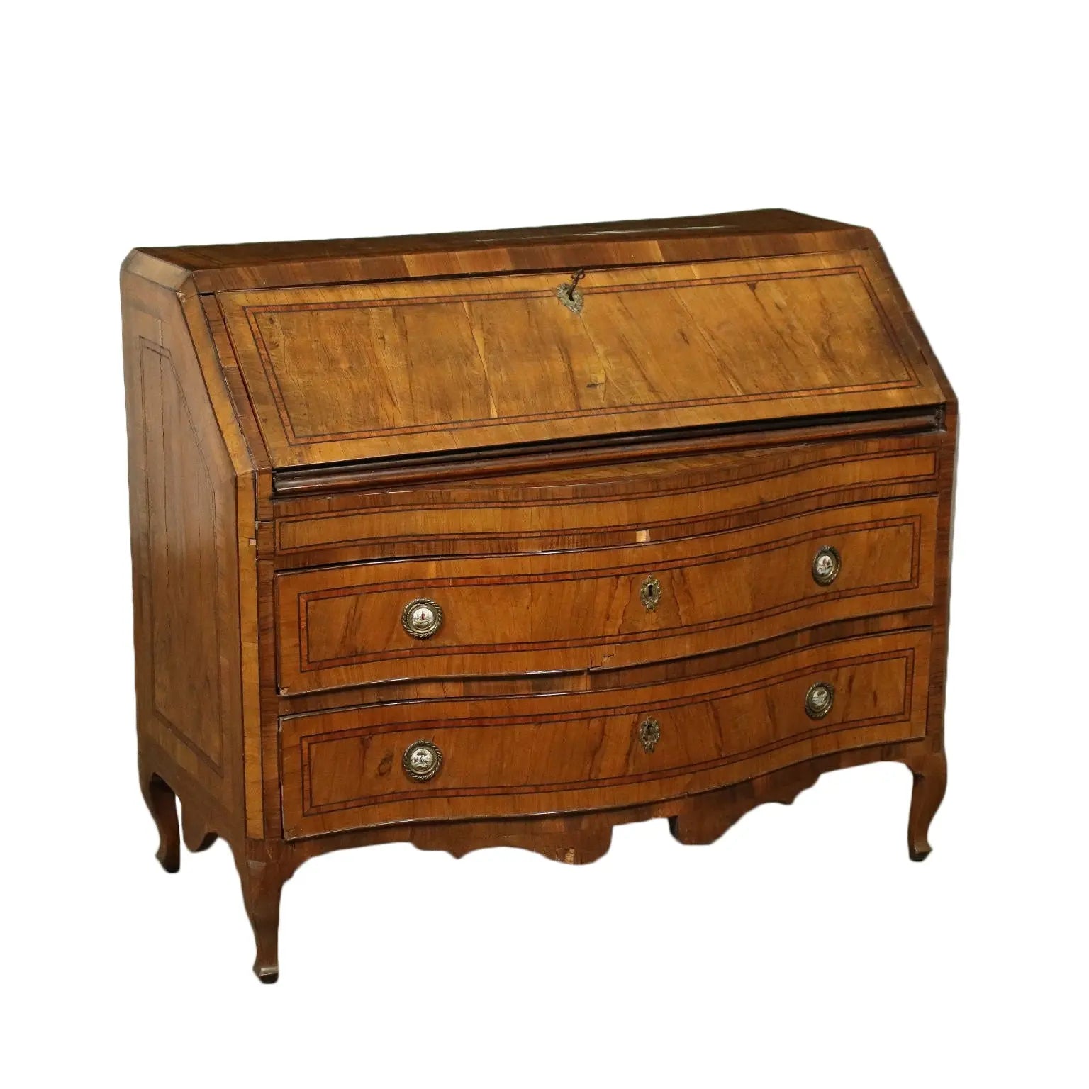 Barocchetto Tuscan Drop-Leaf Secretaire Italy 18th Century | Antiques | Drop-Leaf Secretaire & Secretaire