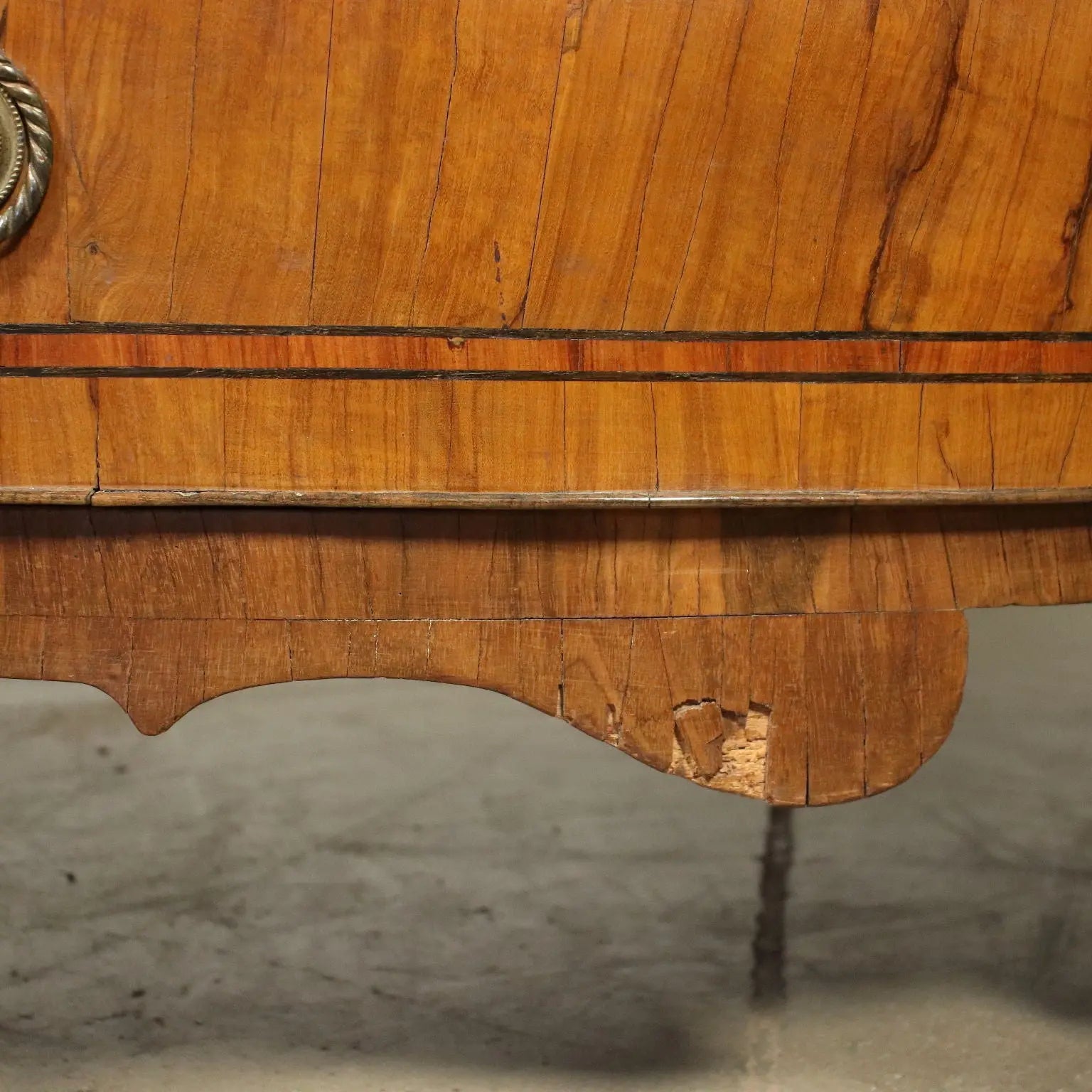 Antique Flap Cabinet Baroque Olive Bois de Rose XVIII Century
