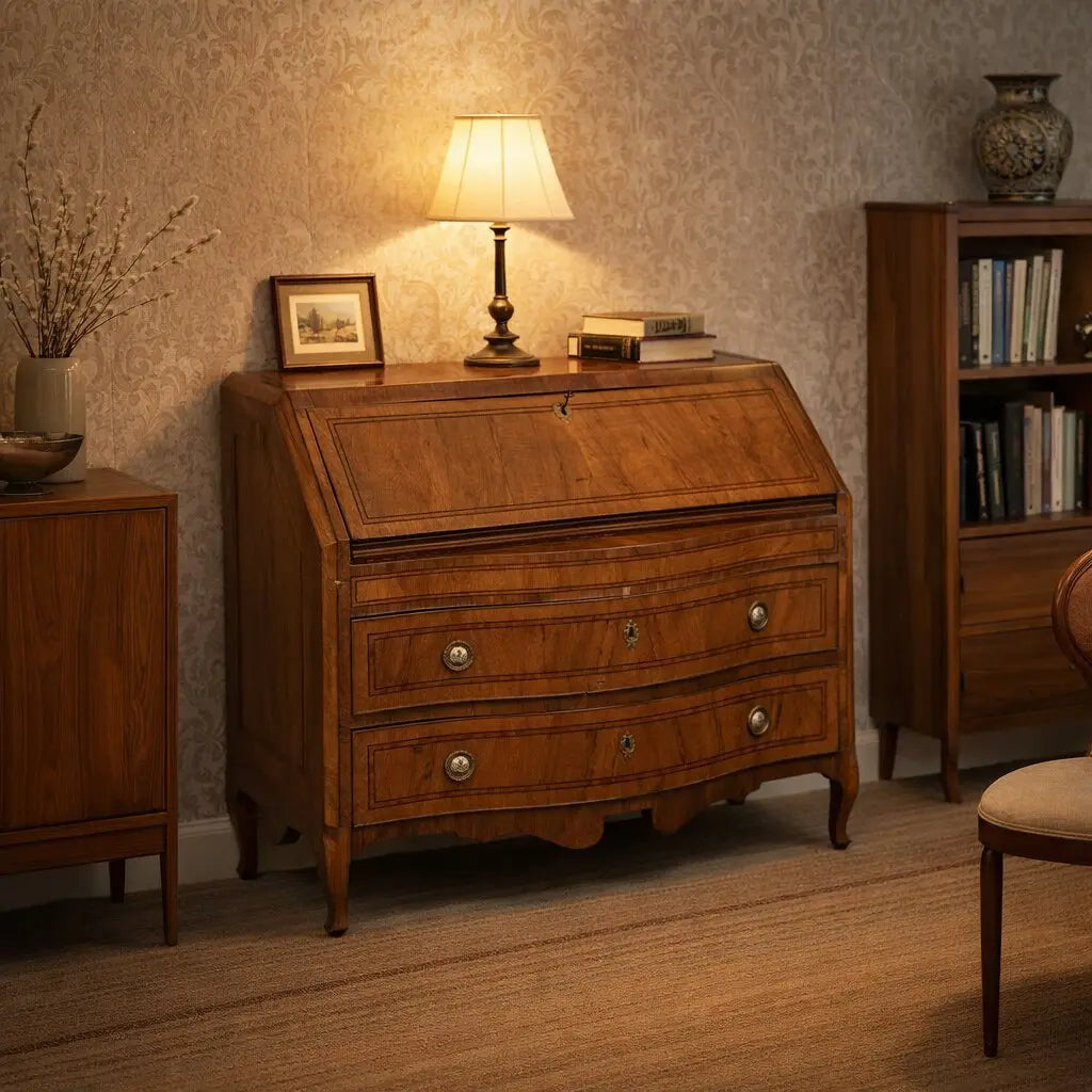 Barocchetto Tuscan Drop-Leaf Secretaire Italy 18th Century | Antiques | Drop-Leaf Secretaire & Secretaire