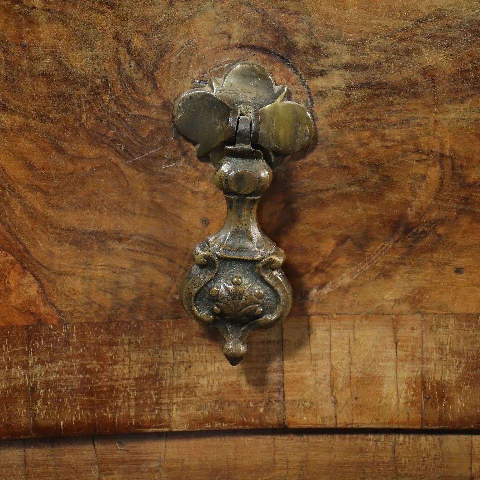 Barocchetto Trumeau Walnut Burl Veneer Mirror Italy 18th Century | Antiques | Drop-Leaf Secretaire & Secretaire