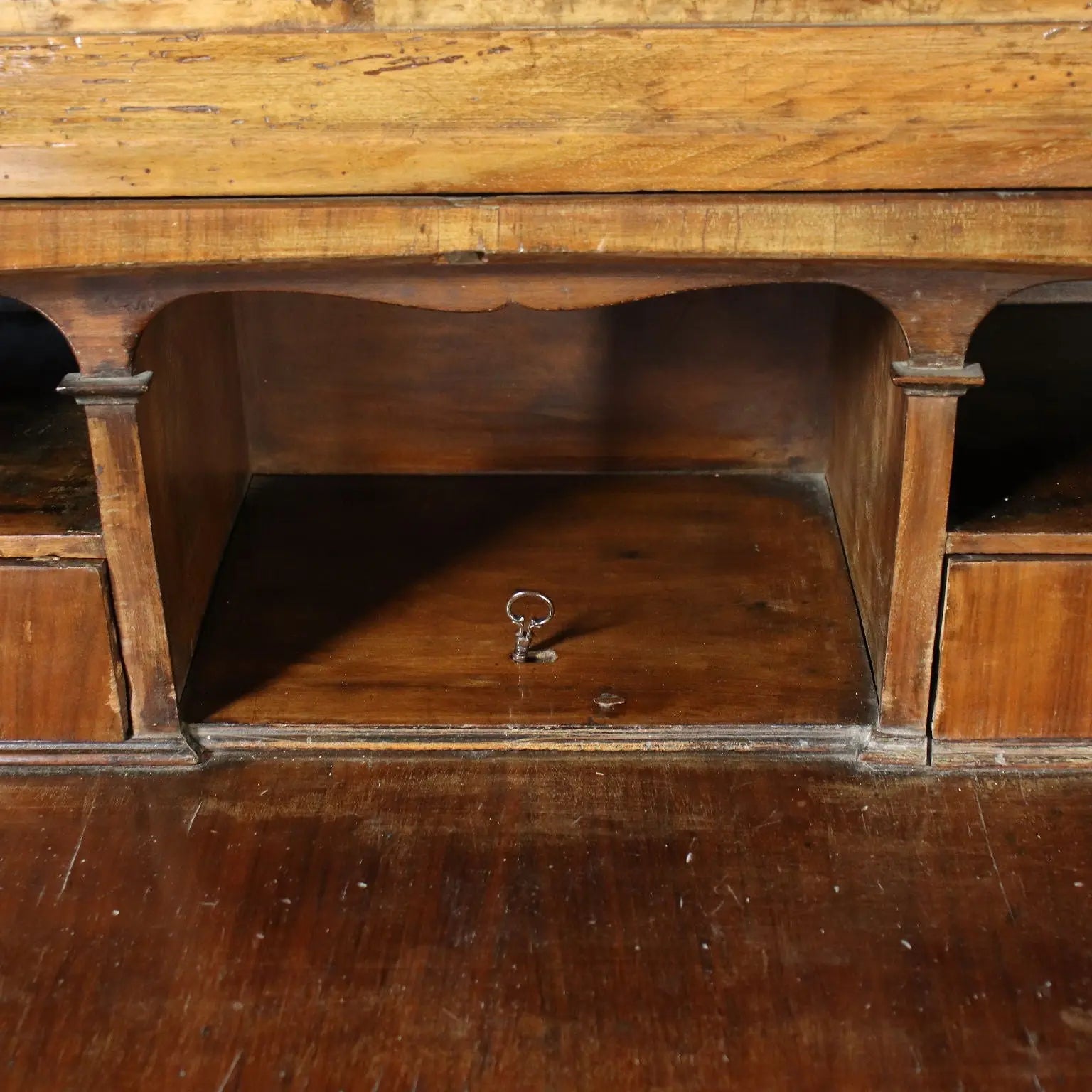 Barocchetto Trumeau Walnut Burl Veneer Mirror Italy 18th Century | Antiques | Drop-Leaf Secretaire & Secretaire