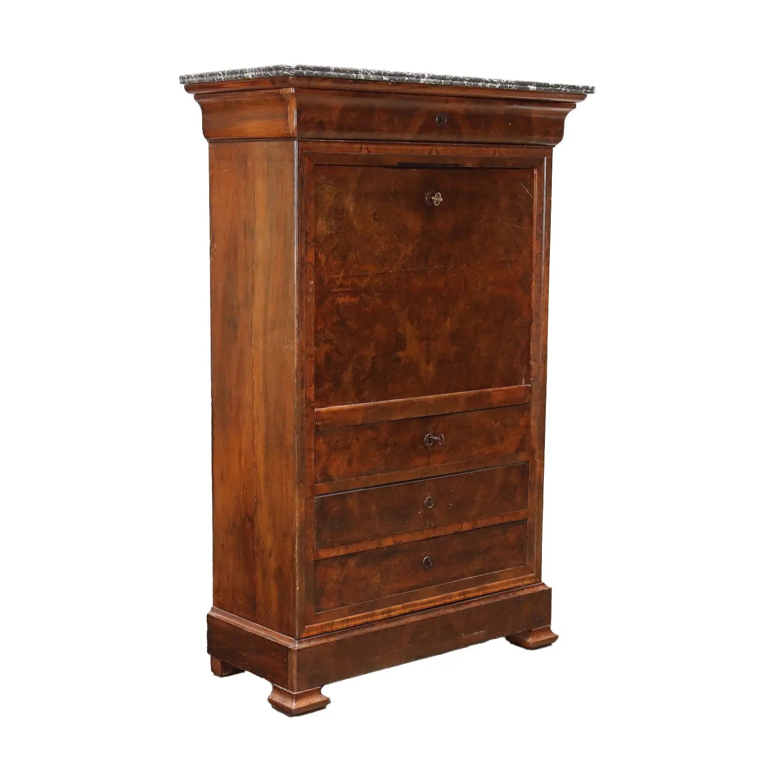 Eclectic Sécretaire Walnut France XIX Century | Antiques | Drop-Leaf Secretaire & Secretaire