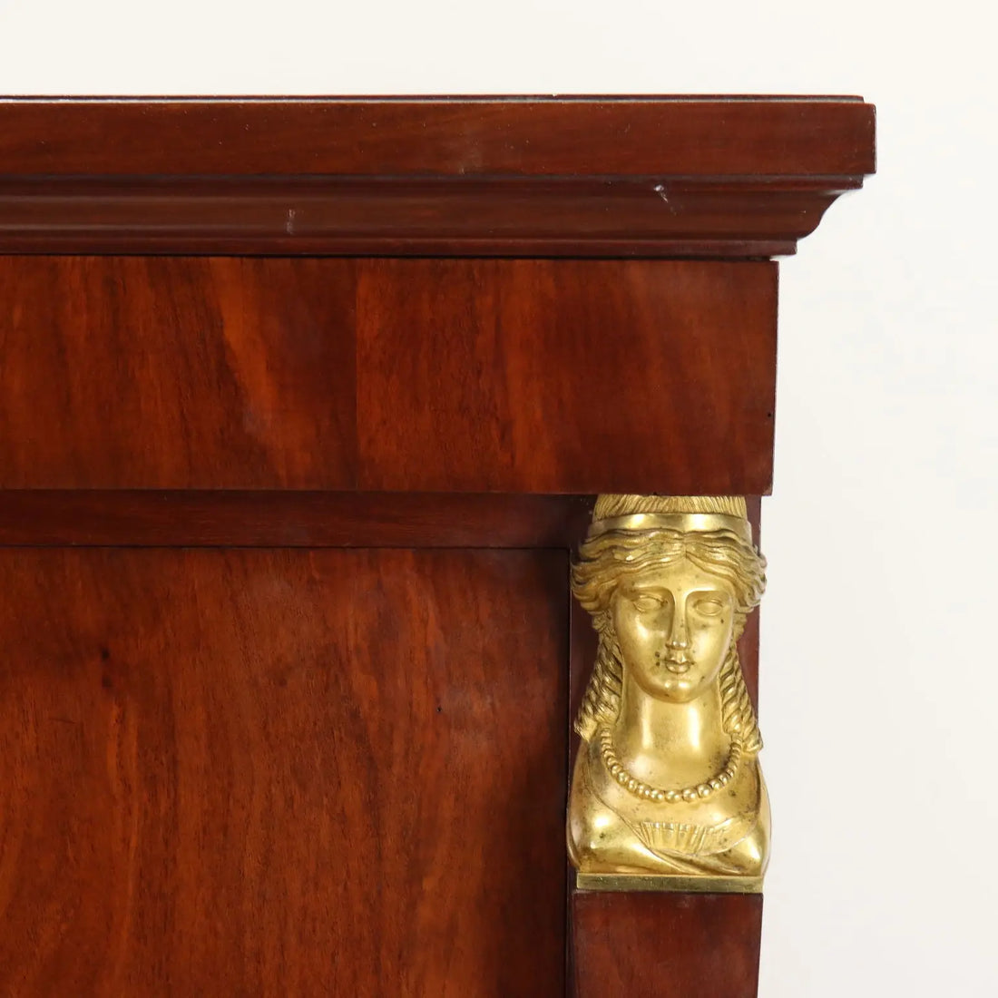 Lombard Empire Secrétaire - Gilded Bronze 19th Century