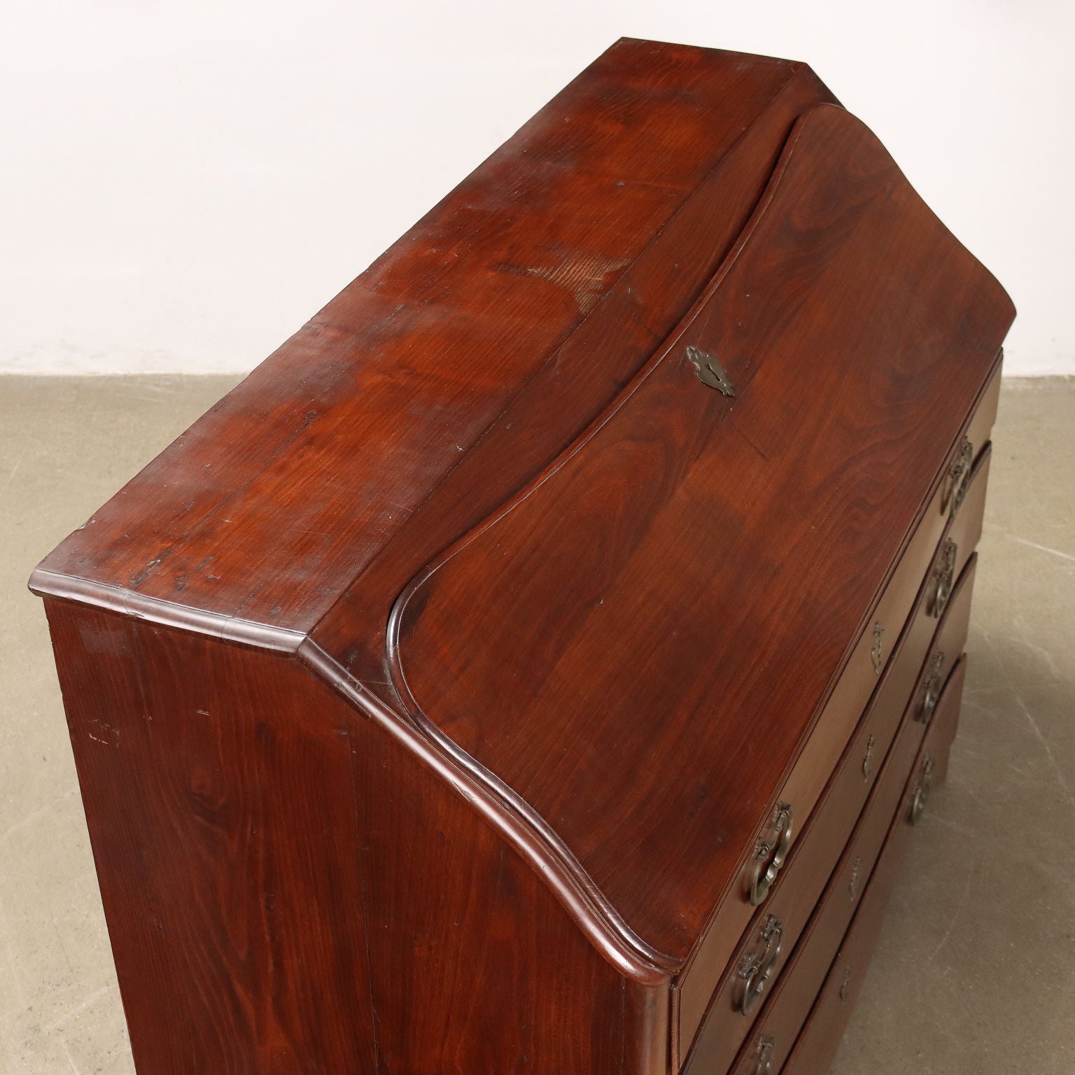 Antique Piedmontese Flap Cabinet Chestnut Poplar Italy XVIII Century - Piedmont, Late XVIII Century | Antiques  Drop-Leaf Secretaire & Secretaire