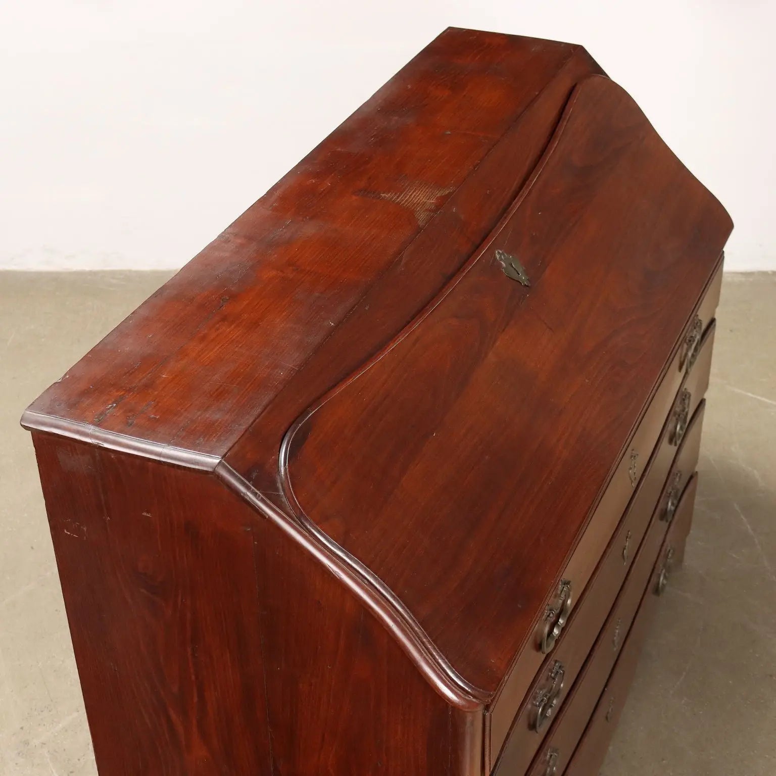 Antique Piedmontese Flap Cabinet Chestnut Poplar Italy XVIII Century - Piedmont, Late XVIII Century | Antiques | Drop-Leaf Secretaire & Secretaire