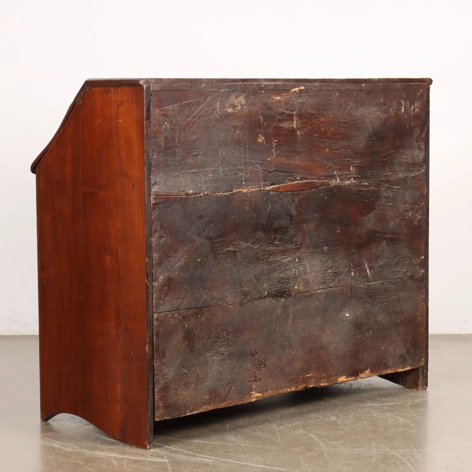 Antique Piedmontese Flap Cabinet Chestnut Poplar Italy XVIII Century - Piedmont, Late XVIII Century | Antiques | Drop-Leaf Secretaire & Secretaire