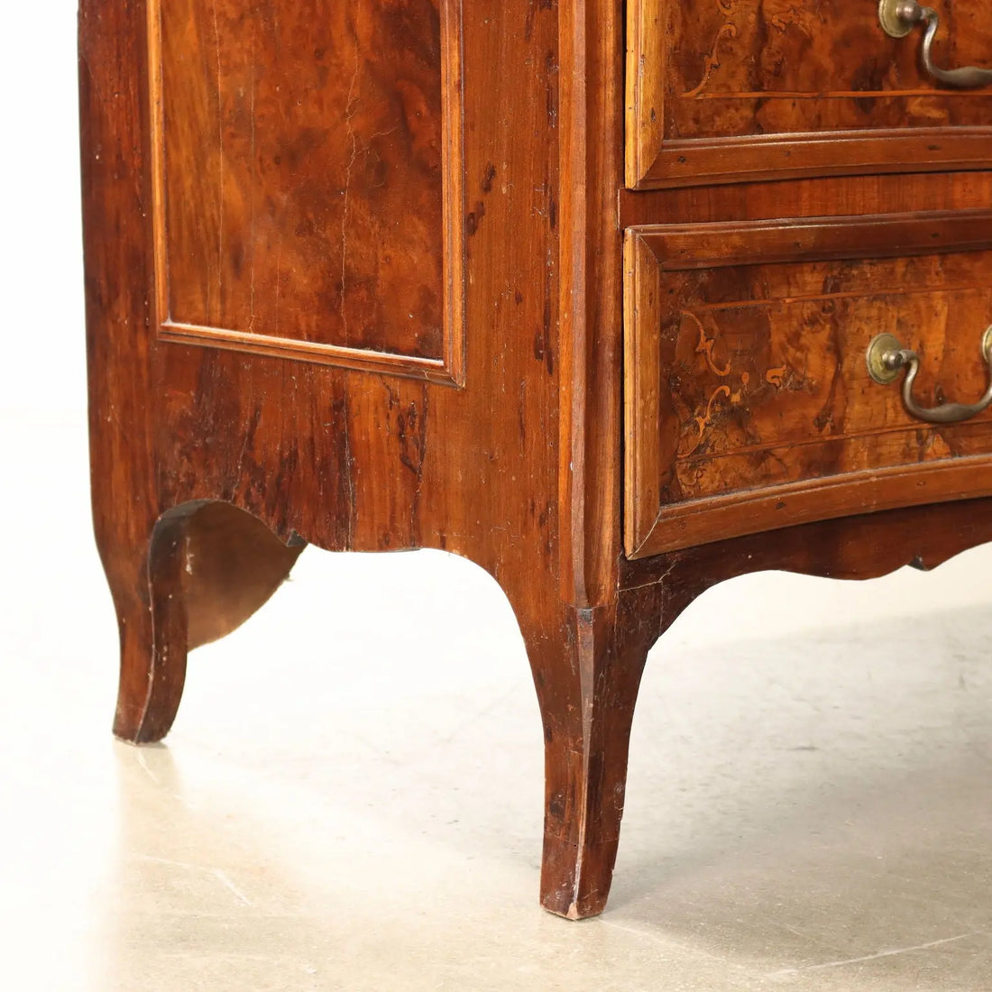 Antique Baroque Cabinet Walnut 4 Drawers Italy XVIII Century - Italy, Mid XVIII Century | Antiques | Drop-Leaf Secretaire & Secretaire