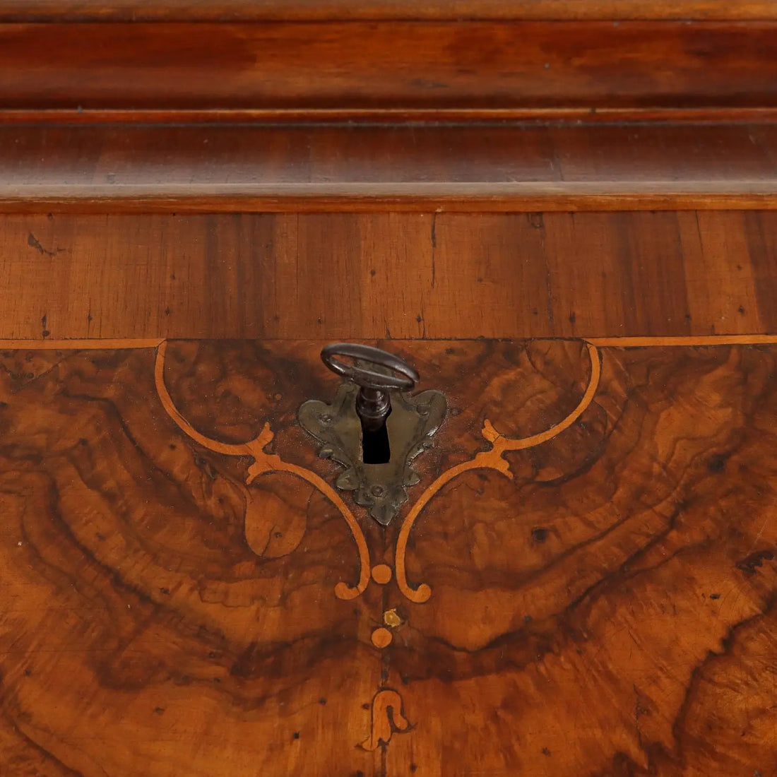 Antique Baroque Cabinet Walnut 4 Drawers Italy XVIII Century - Italy, Mid XVIII Century | Antiques | Drop-Leaf Secretaire & Secretaire