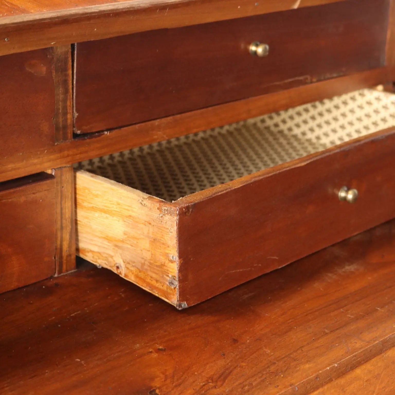 Antique Baroque Cabinet Walnut 4 Drawers Italy XVIII Century - Italy, Mid XVIII Century | Antiques | Drop-Leaf Secretaire & Secretaire