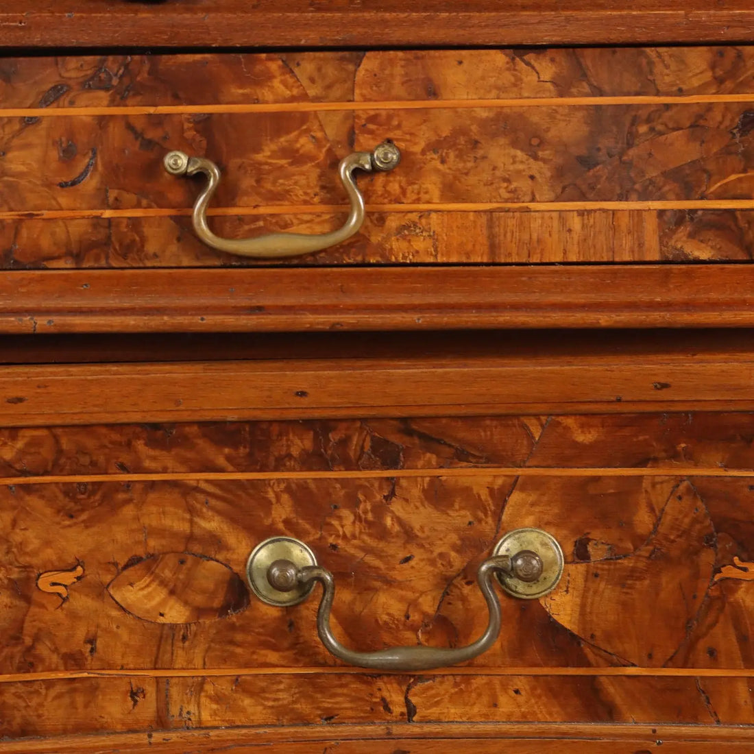 Antique Baroque Cabinet Walnut 4 Drawers Italy XVIII Century - Italy, Mid XVIII Century | Antiques | Drop-Leaf Secretaire & Secretaire