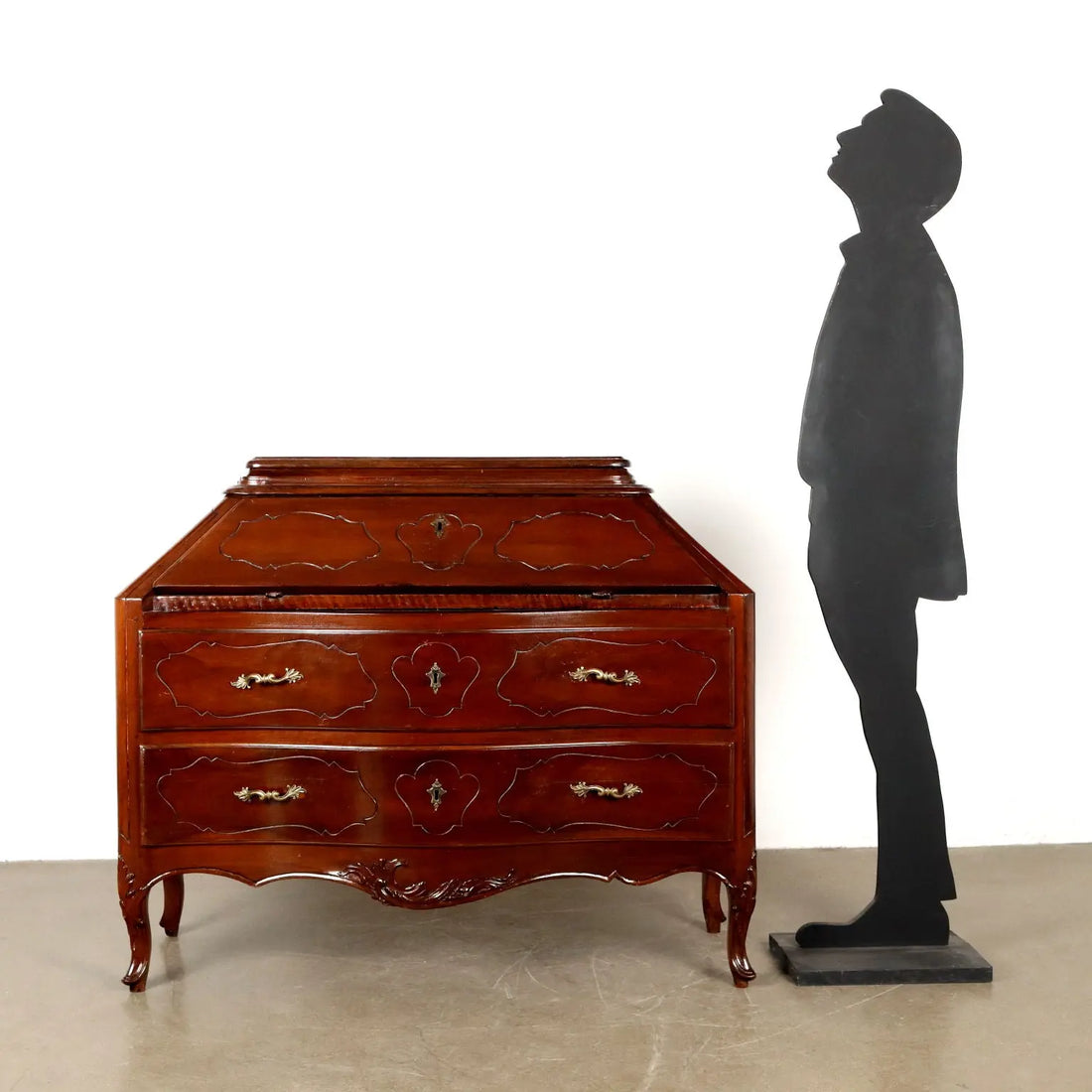 Baroque Walnut Bureau, 18th Century