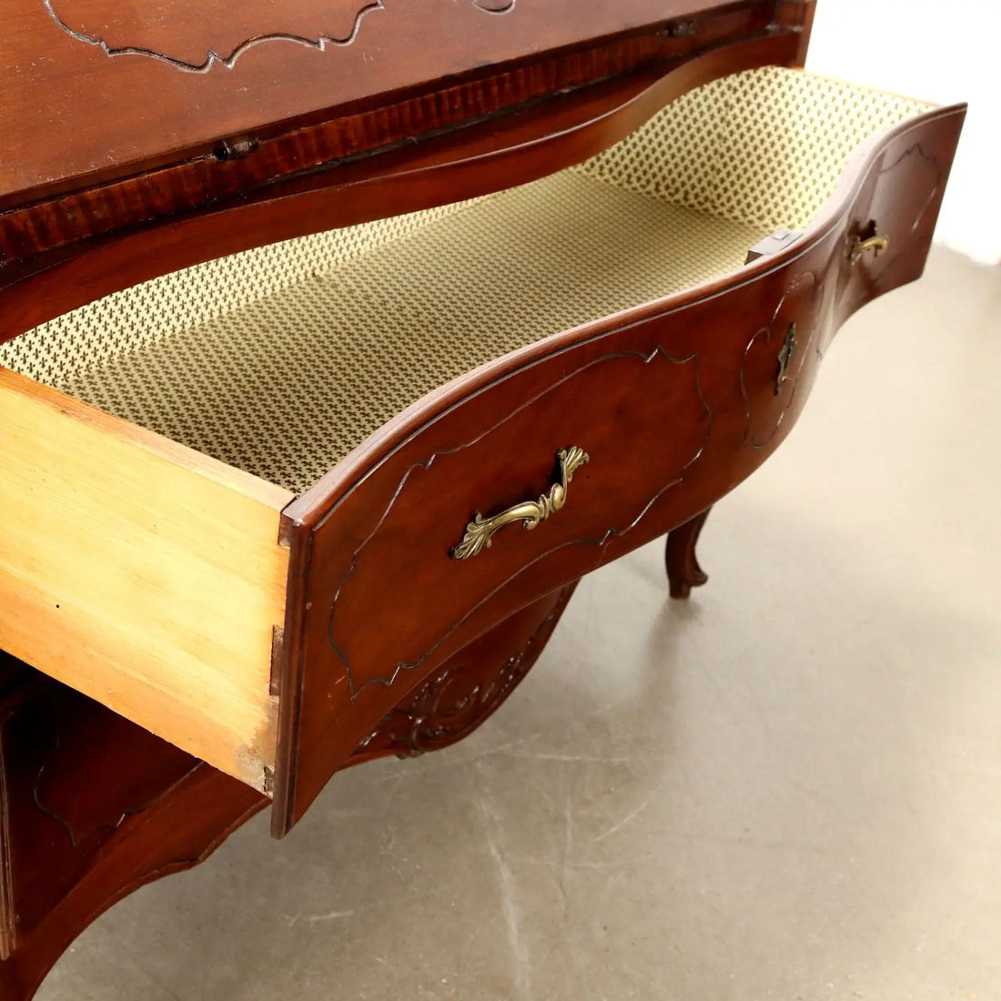 Baroque Walnut Bureau, 18th Century