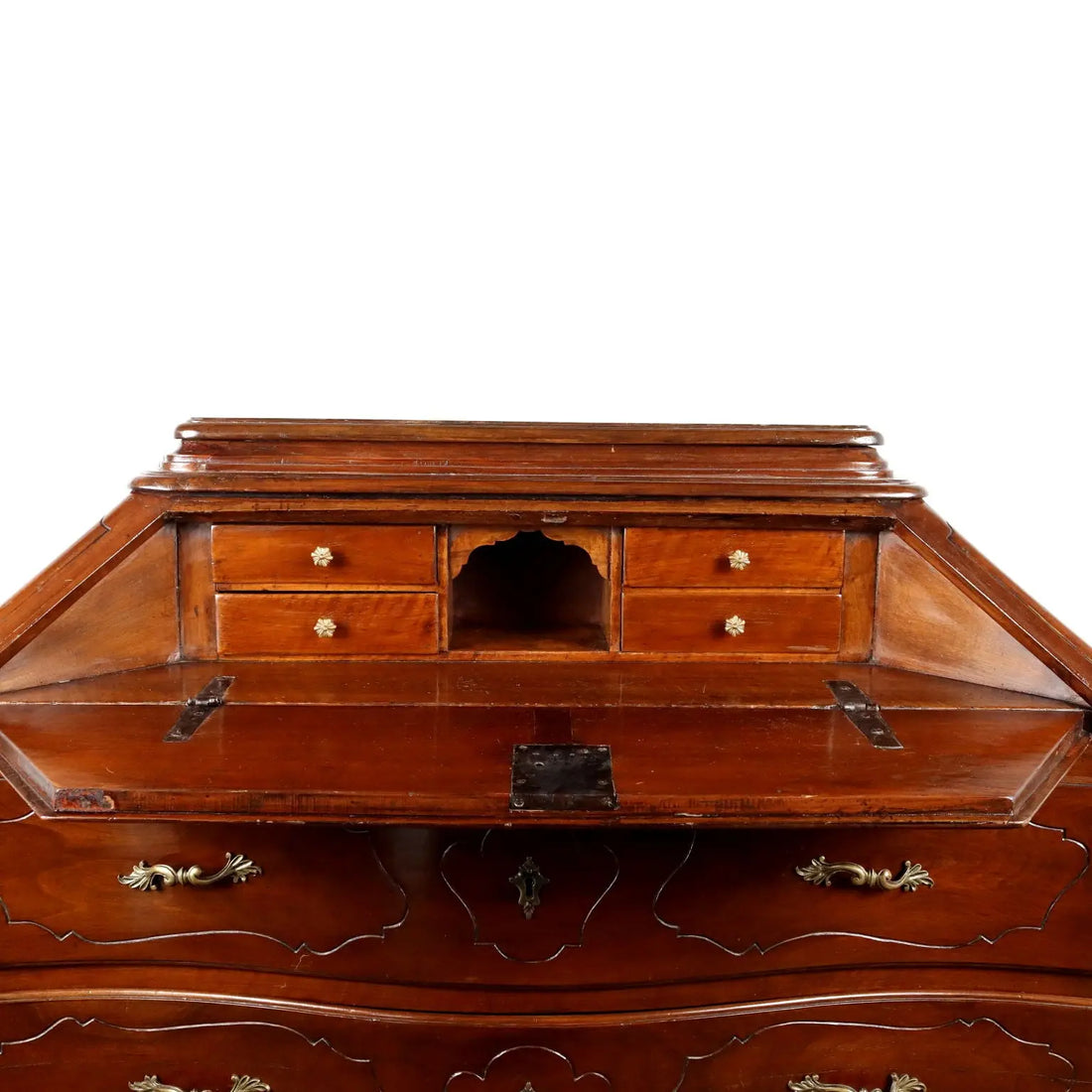 Baroque Walnut Bureau, 18th Century