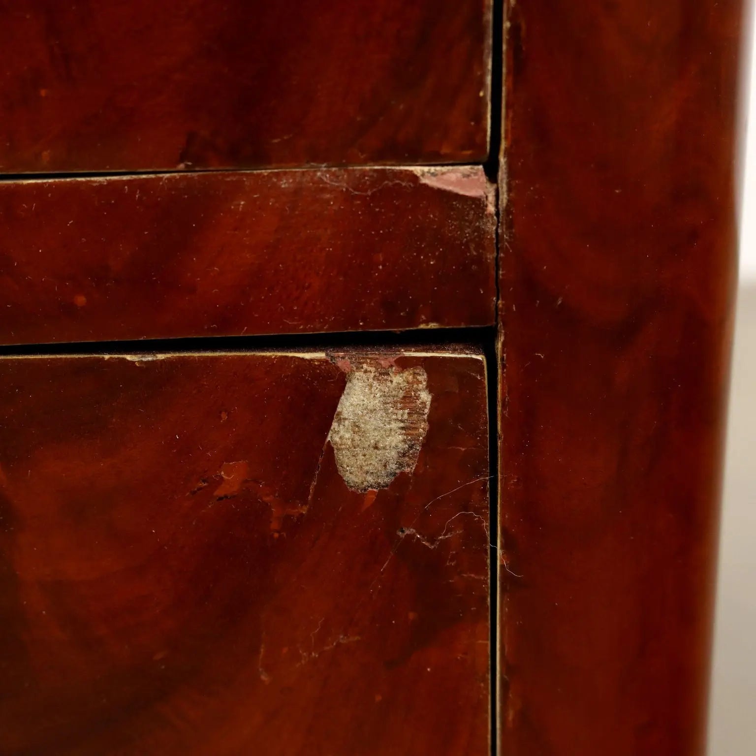 Charles X Secretaire in Mahogany and Black Marble