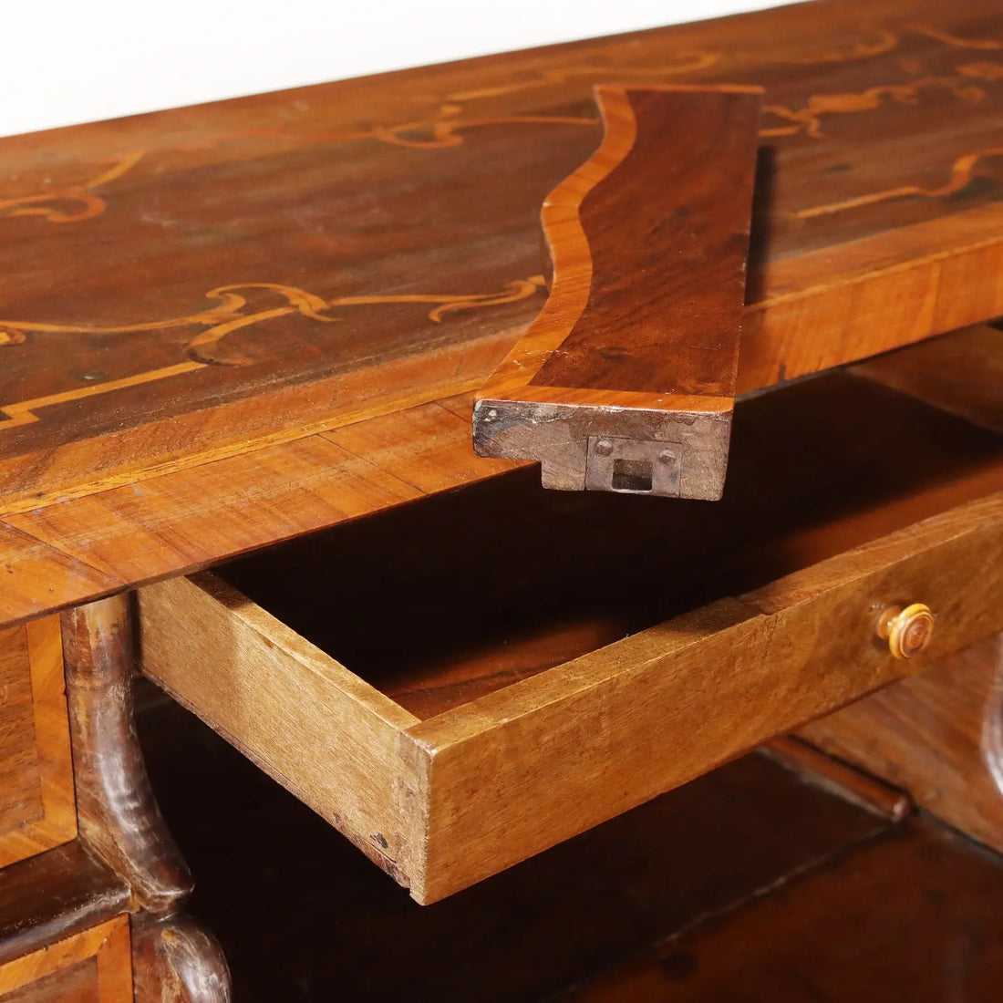 Piedmontese Drop-Front Desk in Walnut 18th Century