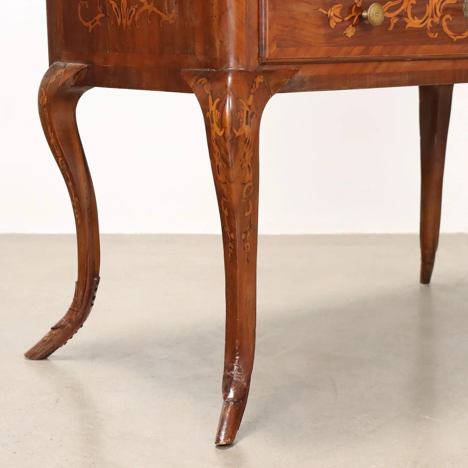 Piedmontese Drop-Front Desk in Walnut 18th Century