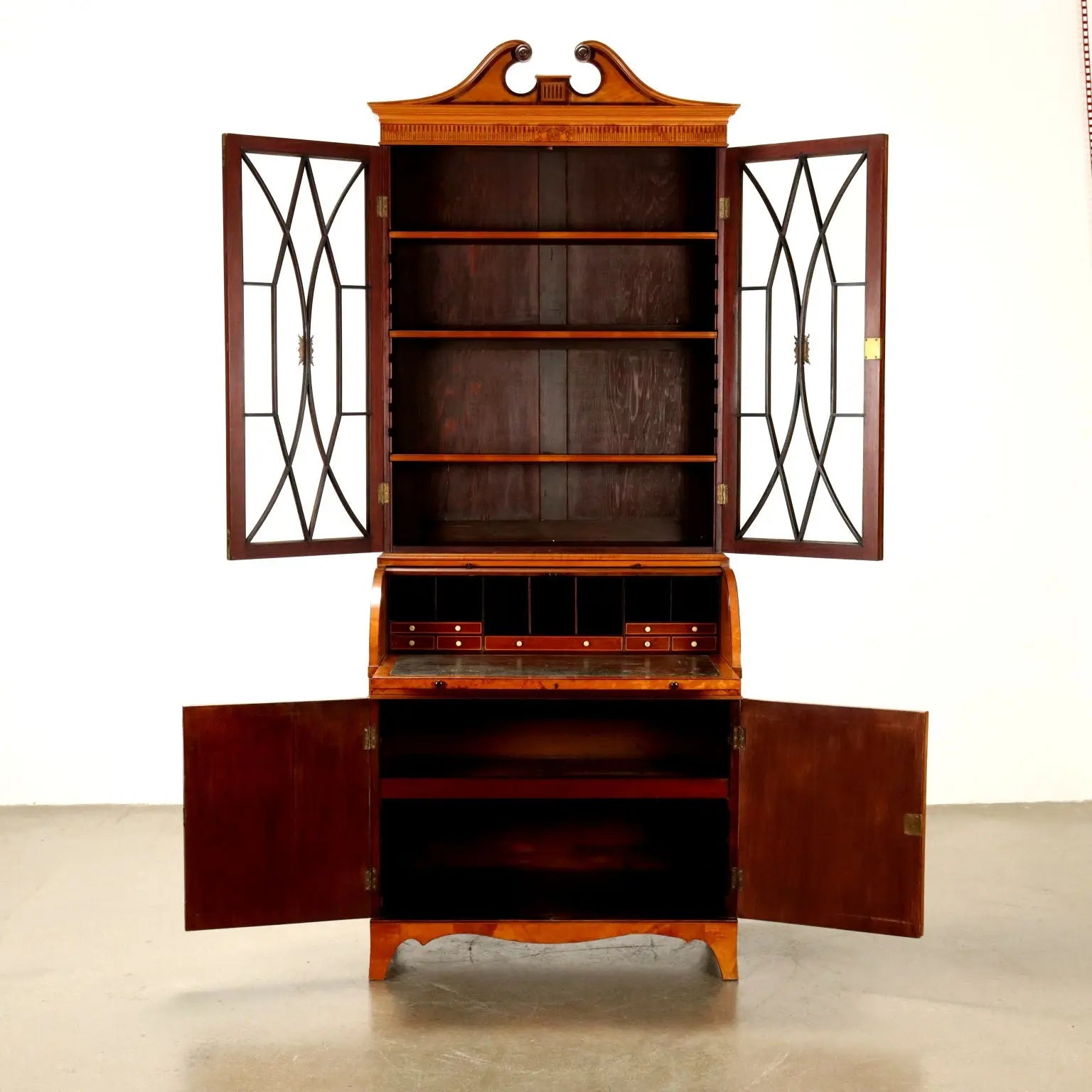 Antique High Victorian Trumeau Various Essences England XIX Century - England, Late XIX Century | Antiques | Drop-Leaf Secretaire & Secretaire