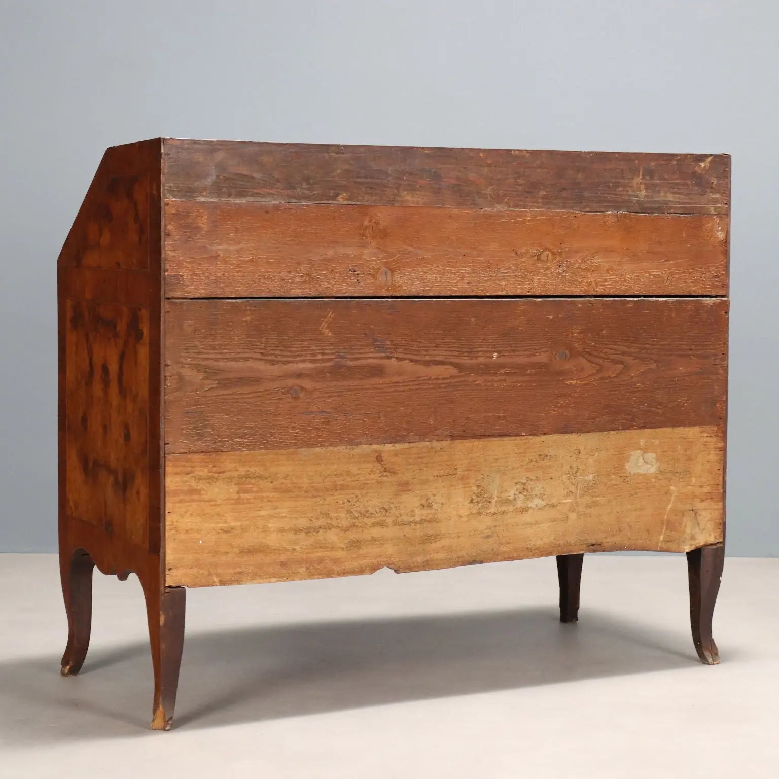 Antique Baroque Flap Cabinet Walnut Poplar XVIII Century - Italy, Mid XVIII Century | Antiques | Drop-Leaf Secretaire & Secretaire