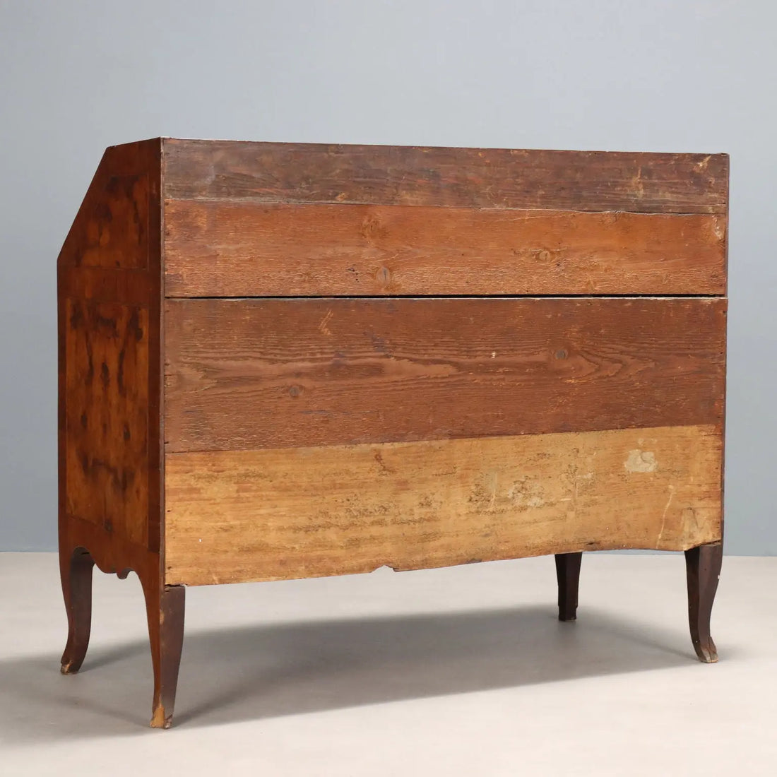 Antique Baroque Flap Cabinet Walnut Poplar XVIII Century - Italy, Mid XVIII Century | Antiques | Drop-Leaf Secretaire & Secretaire