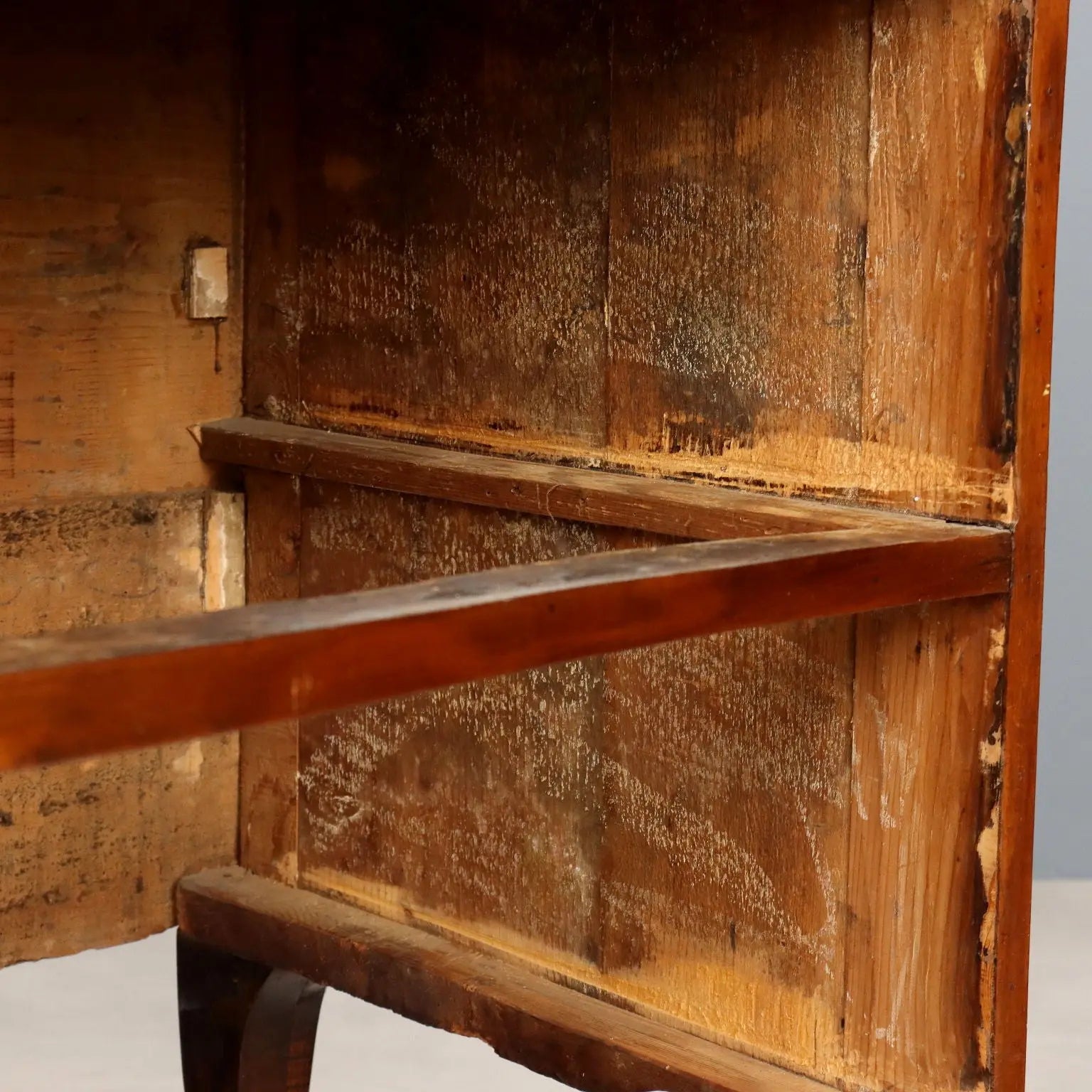 Antique Baroque Flap Cabinet Walnut Poplar XVIII Century - Italy, Mid XVIII Century | Antiques | Drop-Leaf Secretaire & Secretaire