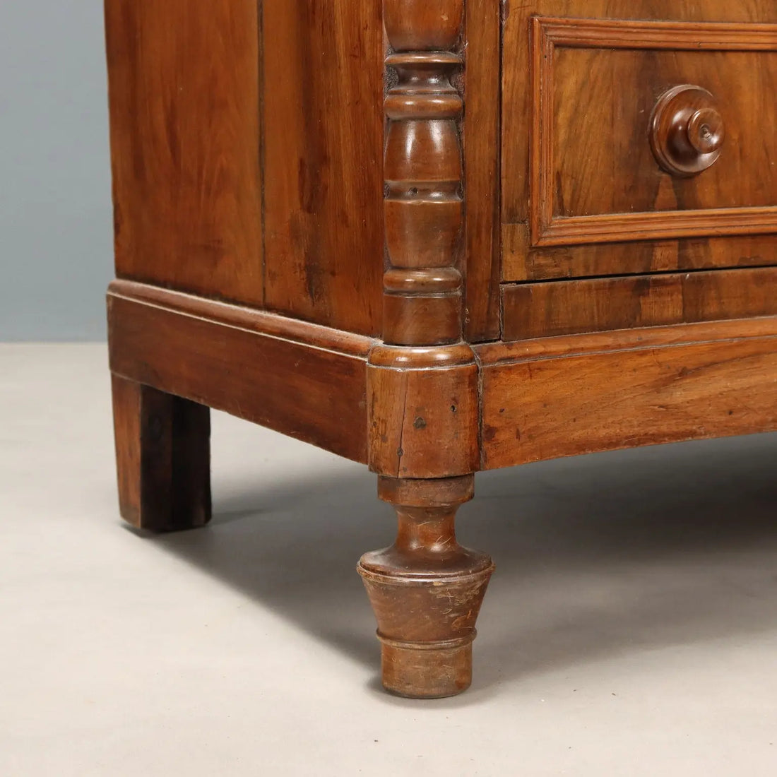 Antique Flap Cabinet Walnut Veneer 6 Drawers Italy XIX Century - Italy, Late XIX Century | Antiques | Drop-Leaf Secretaire & Secretaire