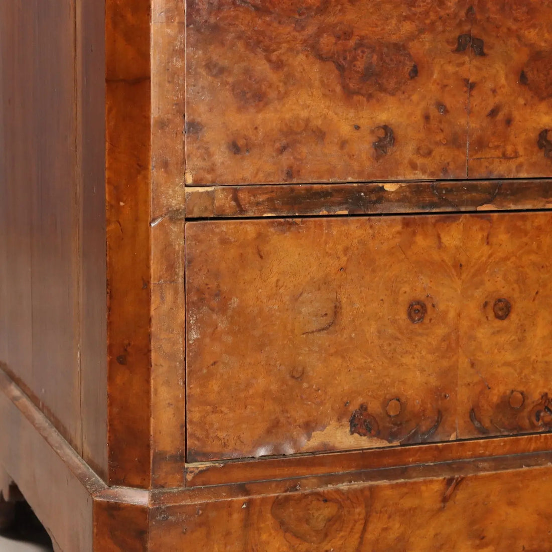 Antique Biedermeier Secretaire Feather Walnut Burl Austria XIX Century - Austria, Mid XIX Century | Antiques | Drop-Leaf Secretaire & Secretaire