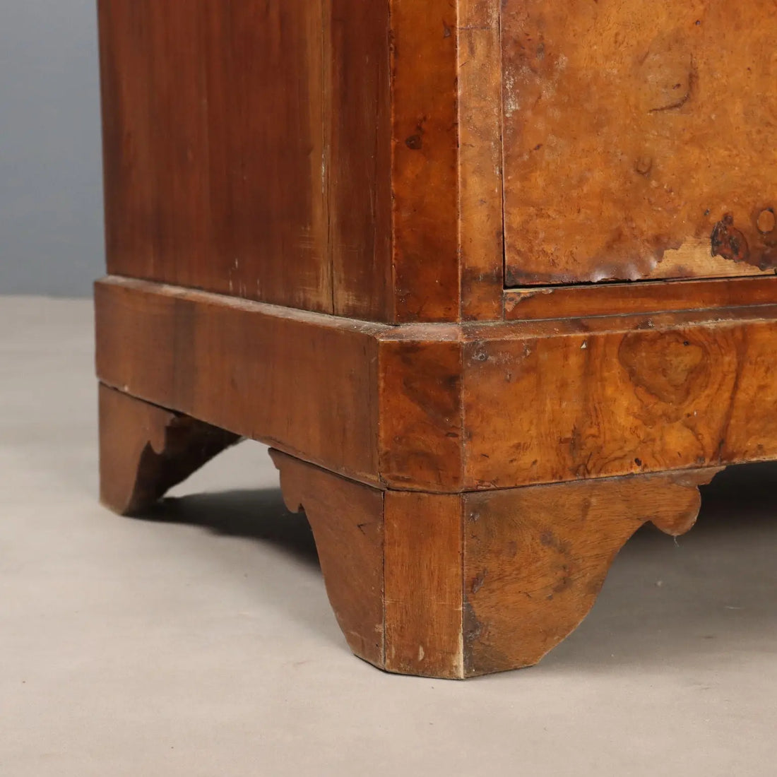 Antique Biedermeier Secretaire Feather Walnut Burl Austria XIX Century - Austria, Mid XIX Century | Antiques | Drop-Leaf Secretaire & Secretaire