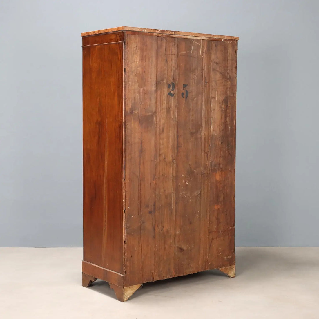 Antique Biedermeier Secretaire Feather Walnut Burl Austria XIX Century - Austria, Mid XIX Century | Antiques | Drop-Leaf Secretaire & Secretaire