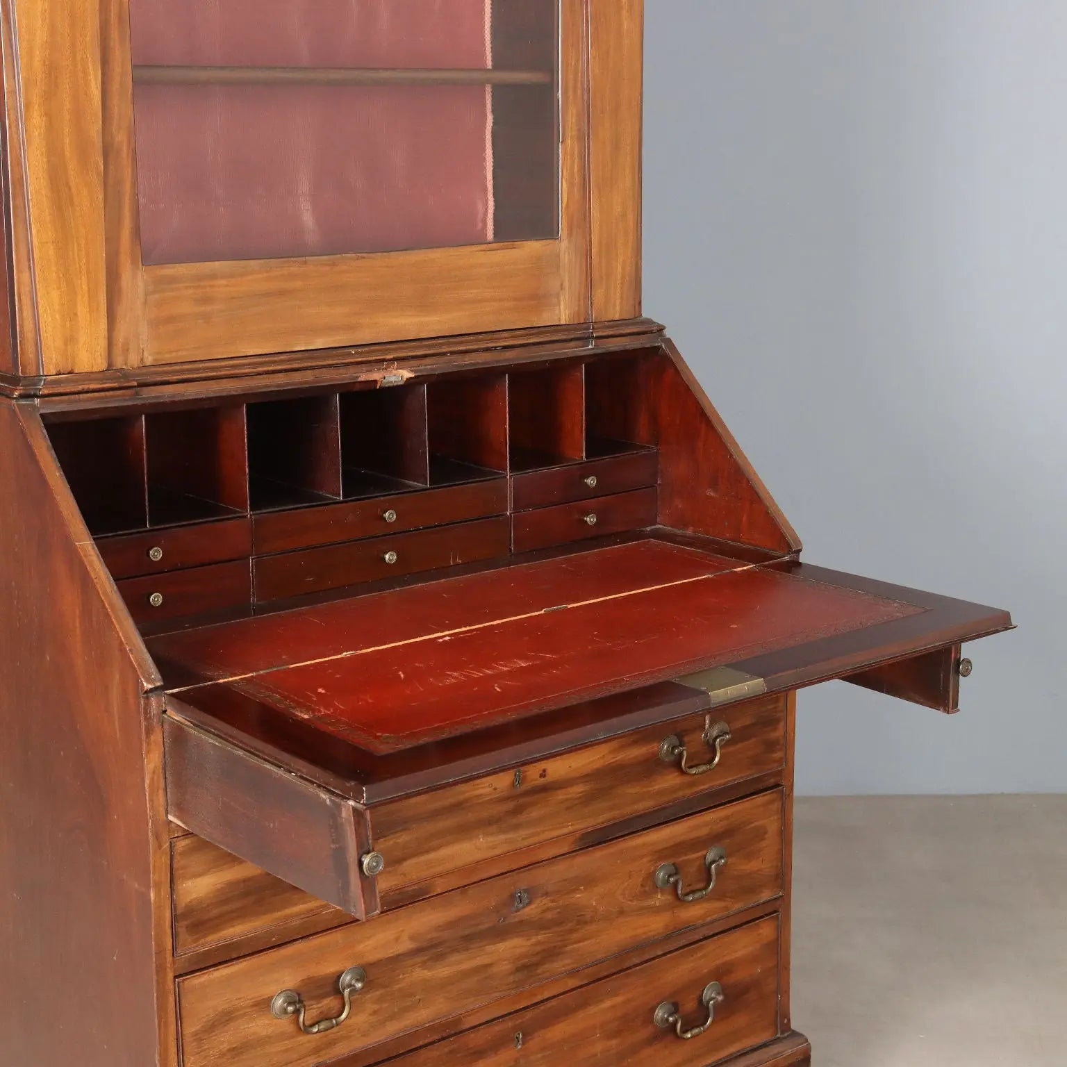 Mahogany Bureau Bookcase - 19th Century