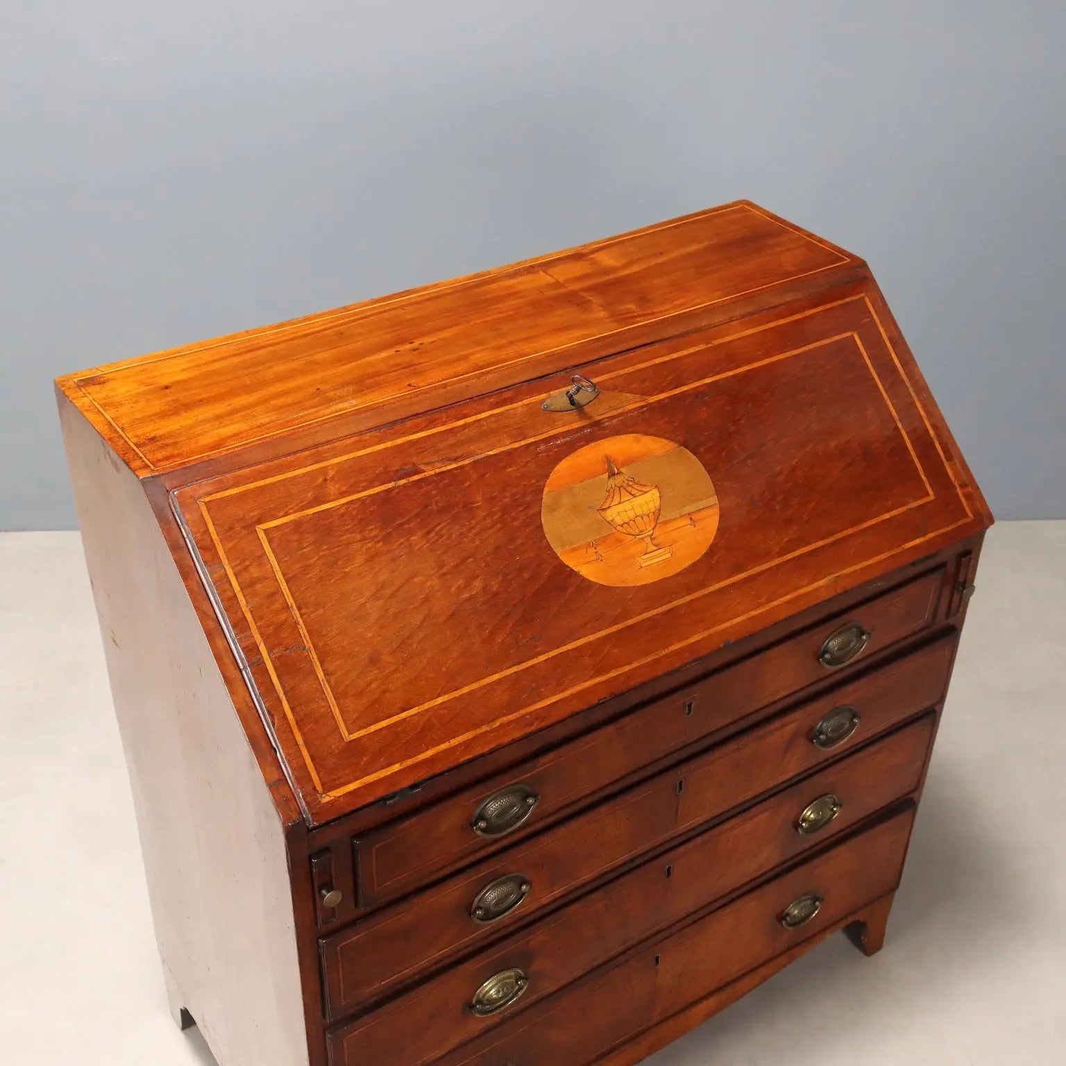 Antique Drop-Leaf Cabinet Maple 4 Drawers United Kingdom '700 - England, Late XVIII Century | Antiques | Drop-Leaf Secretaire & Secretaire