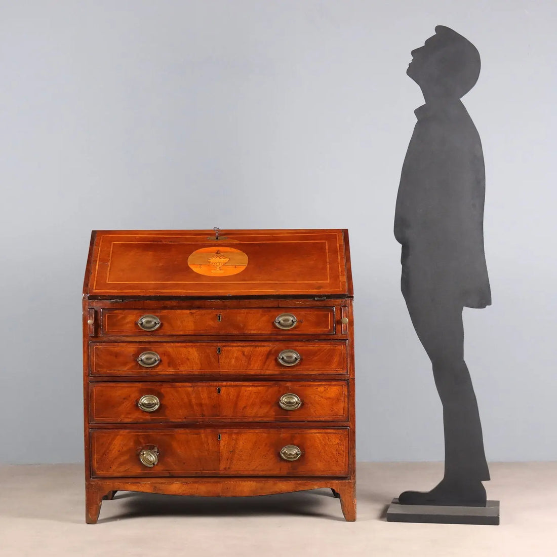 Antique Drop-Leaf Cabinet Maple 4 Drawers United Kingdom '700 - England, Late XVIII Century | Antiques | Drop-Leaf Secretaire & Secretaire